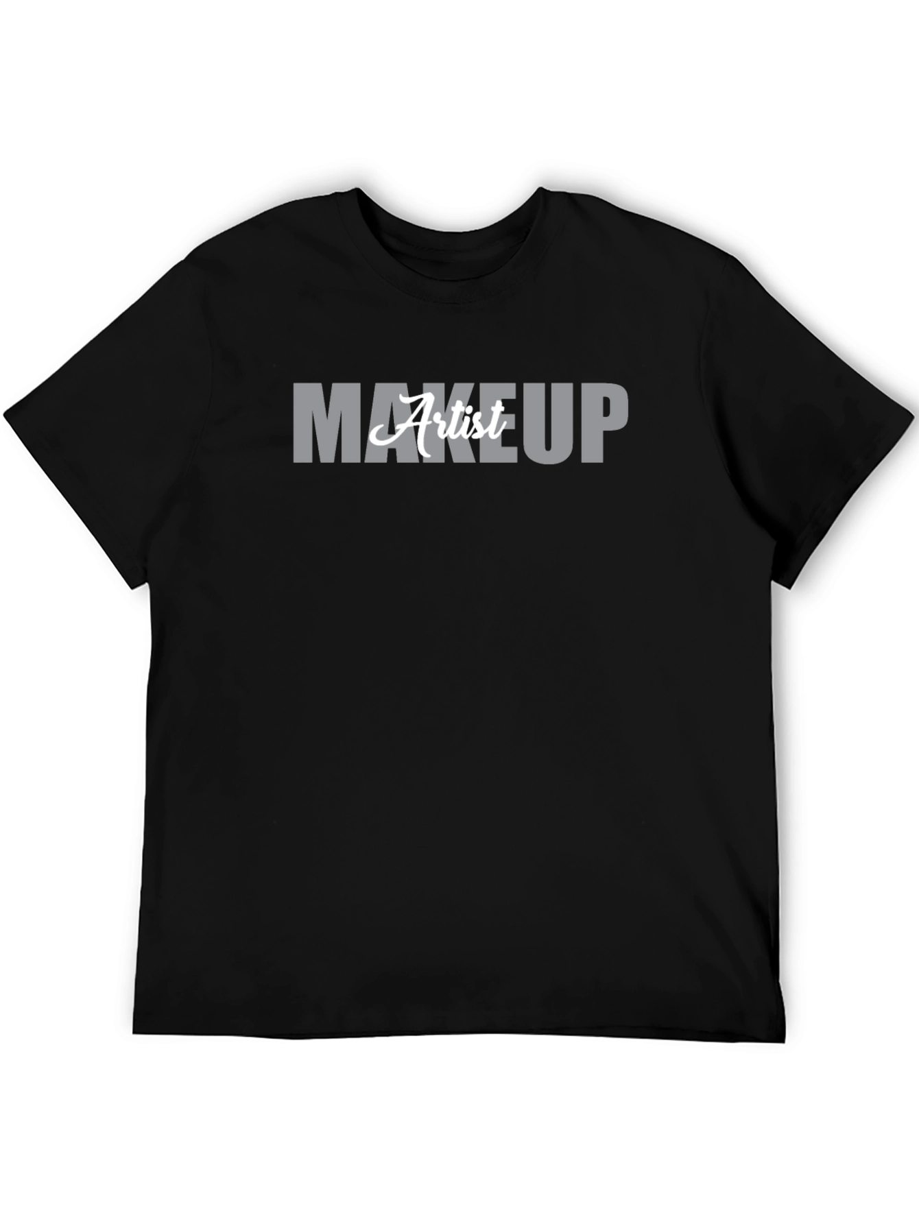 Black Makeup Artist Graphic T-Shirt - Black view 5