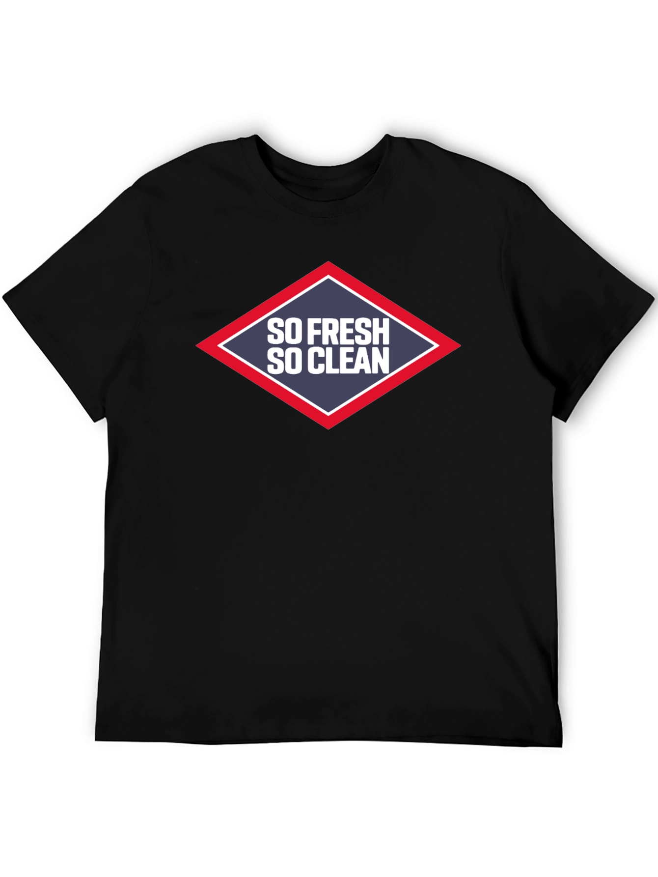 Black So Fresh So Clean Graphic Tee - Classic Black T-Shirt view 5
