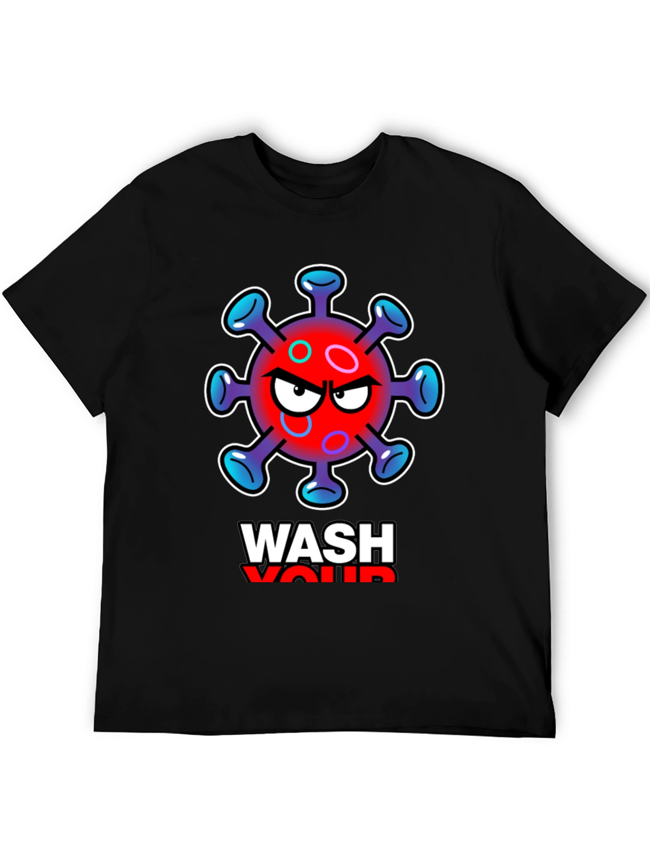 Black Wash Your Hands Black Graphic Tee view 5