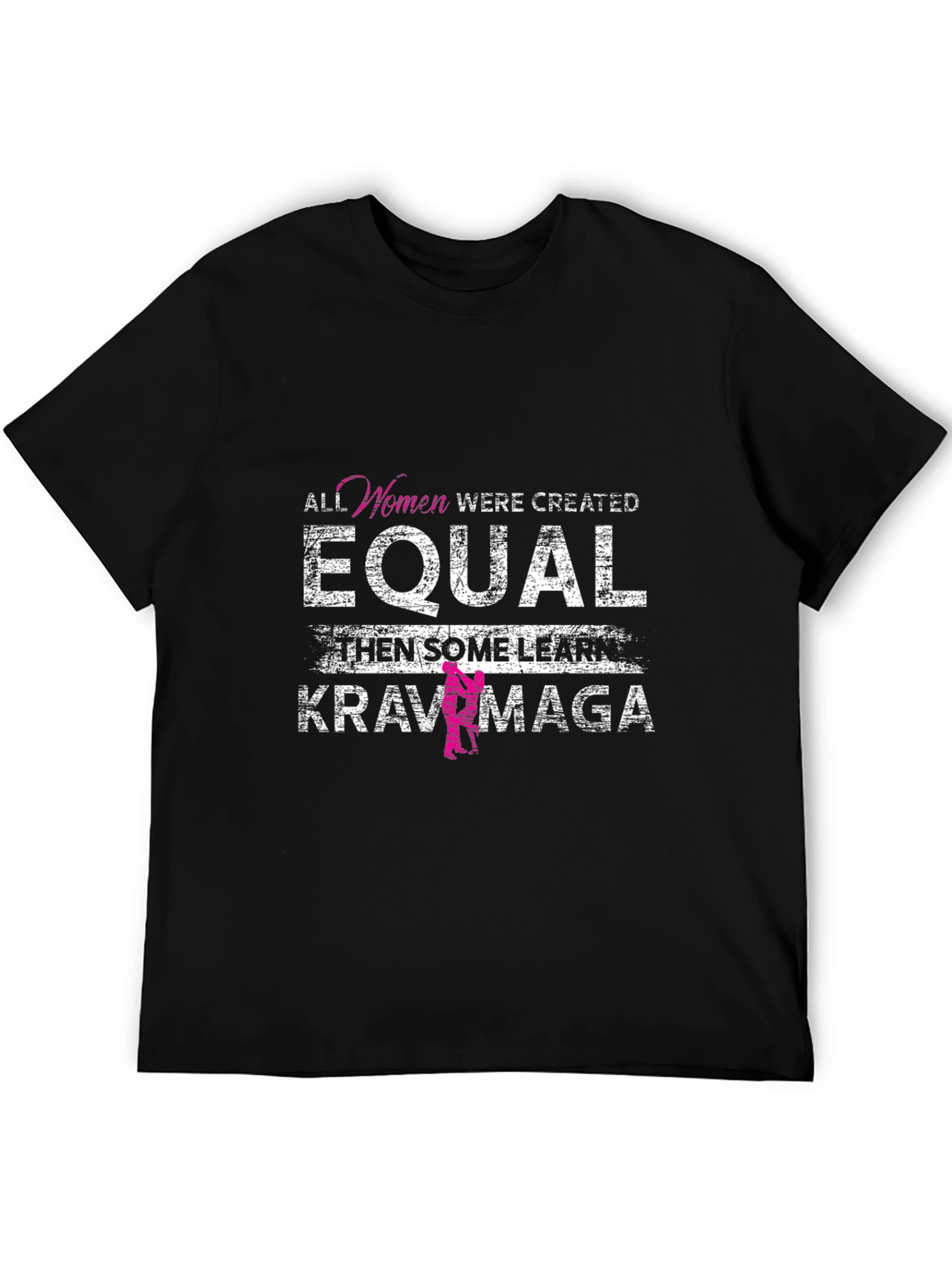 Black Equal Krav Maga Women's Black T-Shirt view 5