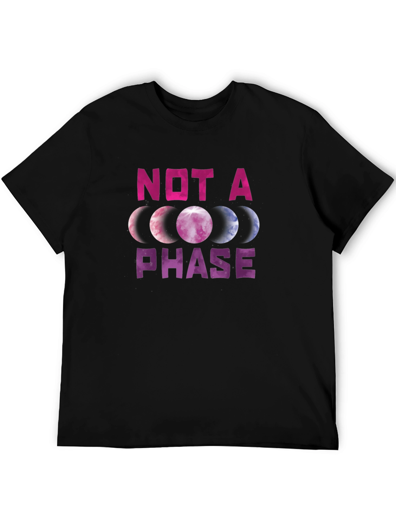 Black Not A Phase Graphic Tee view 5