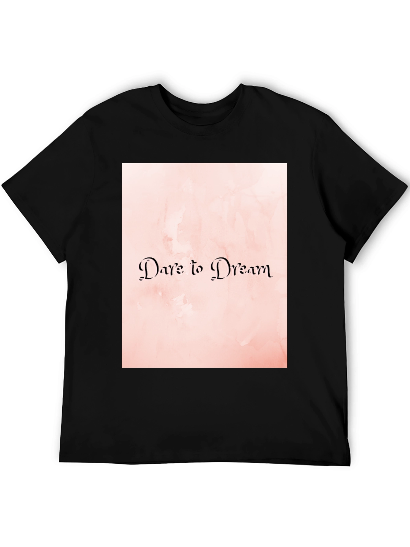 Black Dare to Dream Graphic Tee - Stylish Comfort view 5