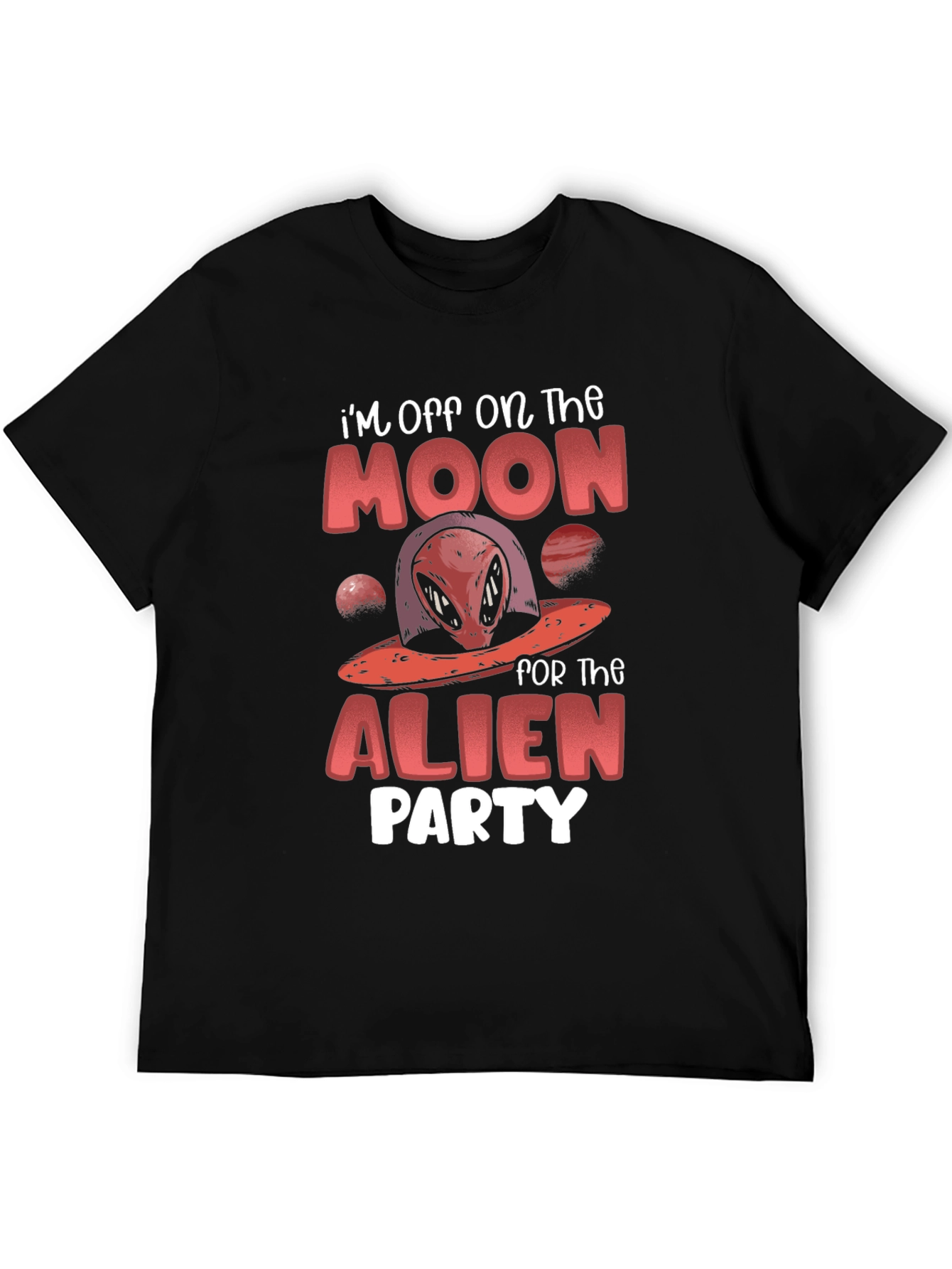 Black Alien Party T-Shirt view 5