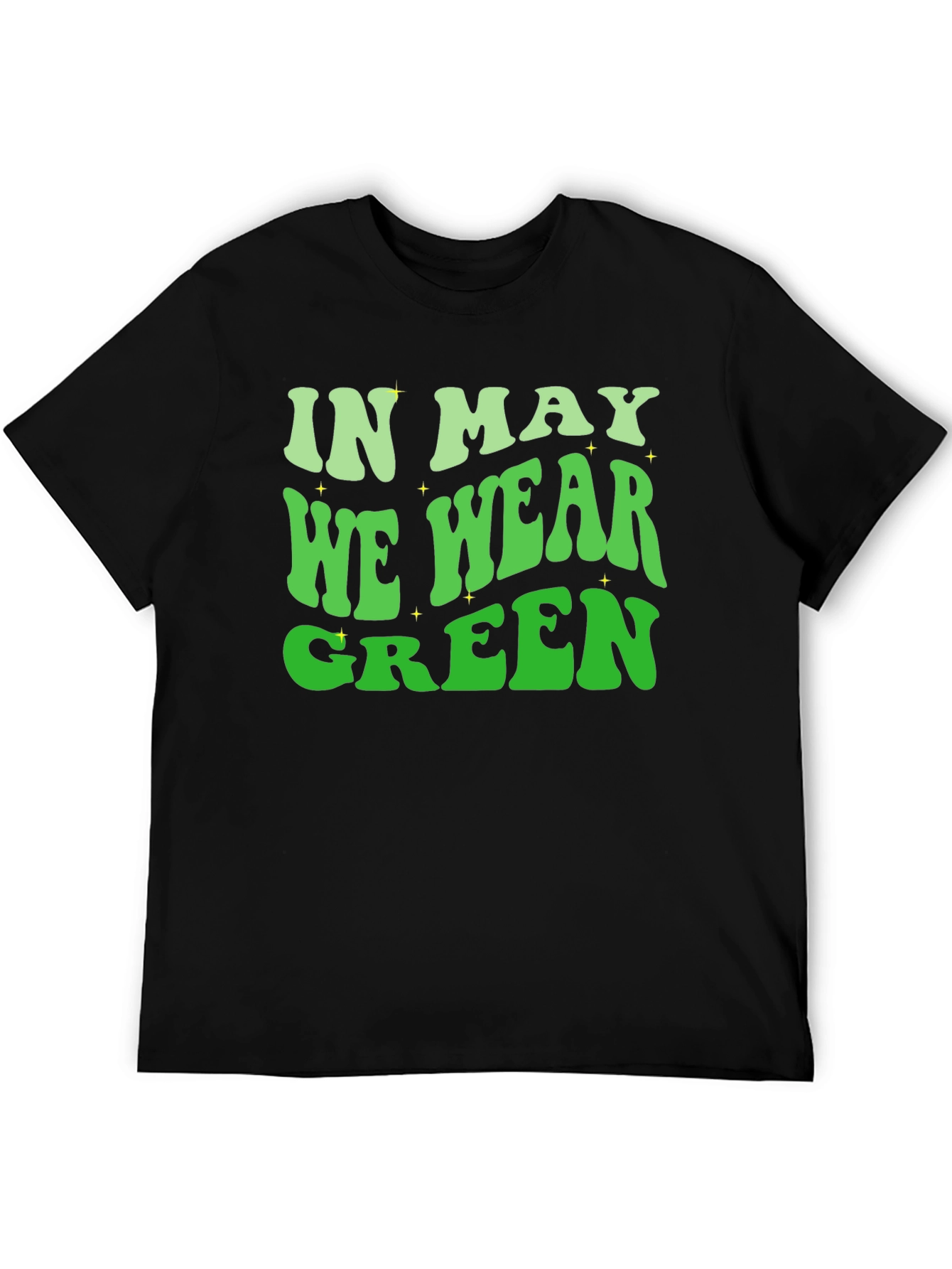 Black In May We Wear Green T-Shirt view 5