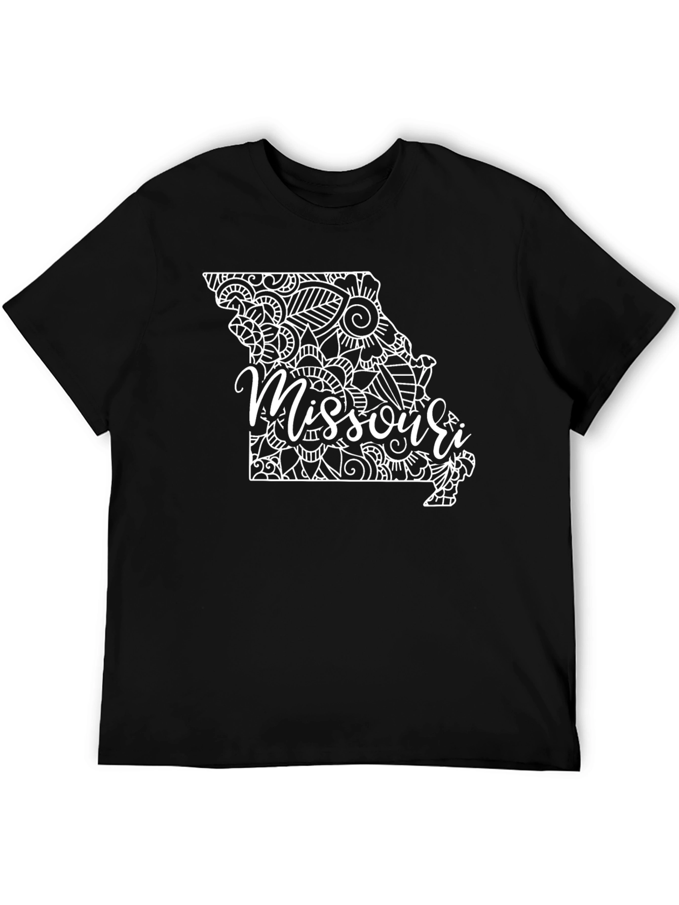 Black Missouri State Pride Graphic Tee - Black view 5