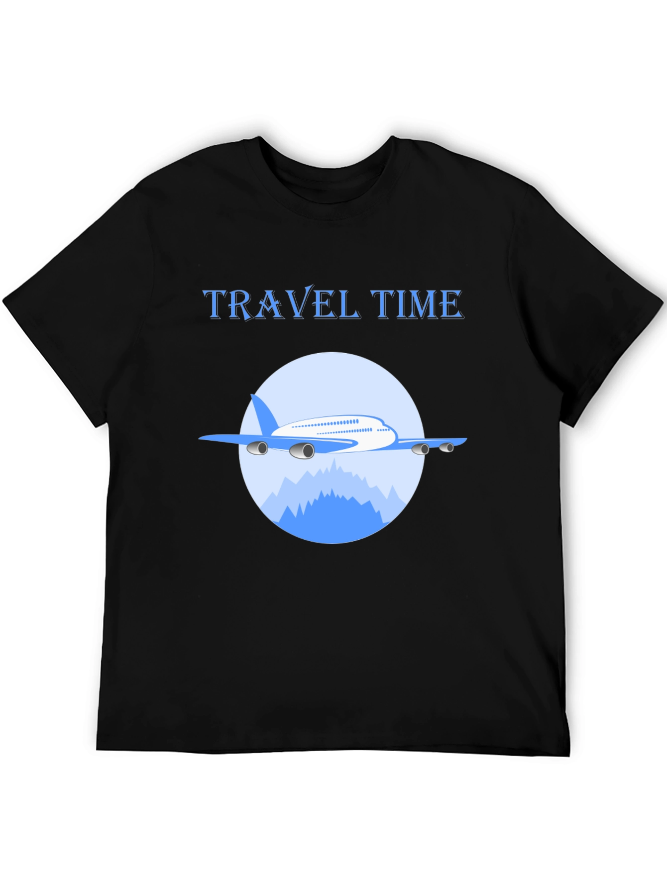 Black Travel Time Graphic Tee view 5
