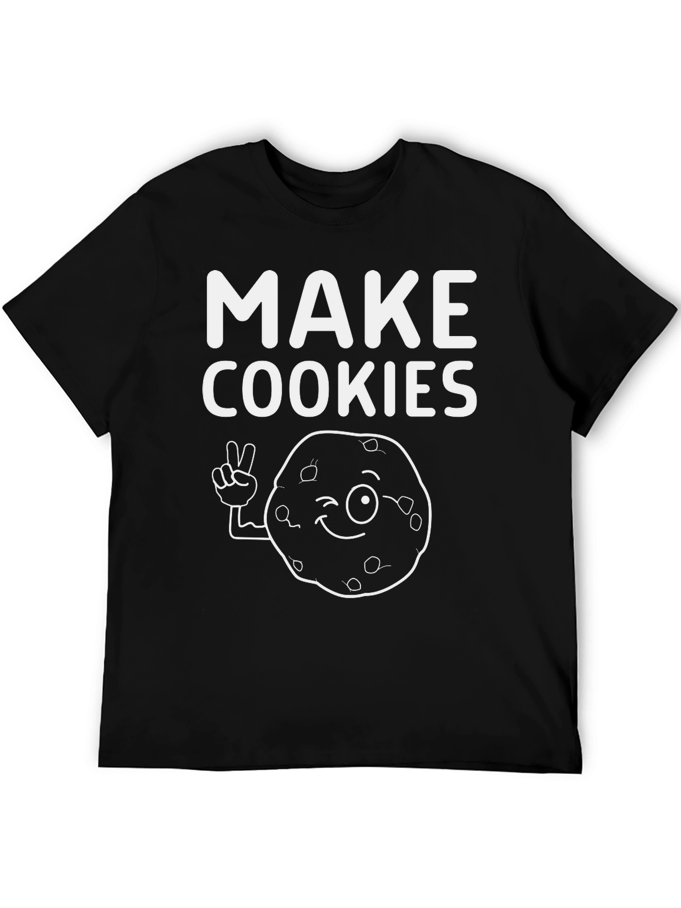 Black Make Cookies T-Shirt: Funny Cookie Graphic Tee view 5