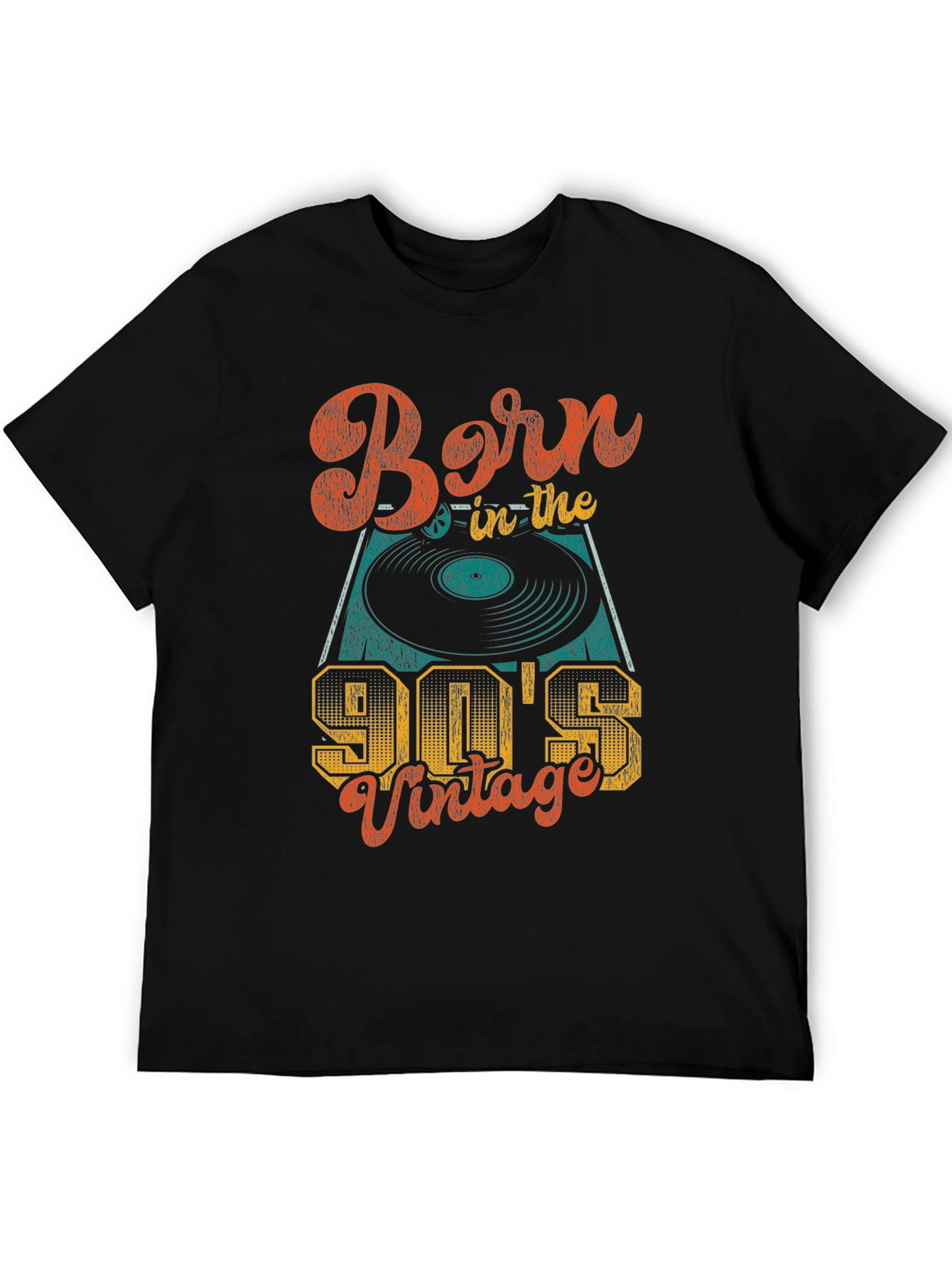 Black Born in the 90's Vintage Graphic Tee view 5