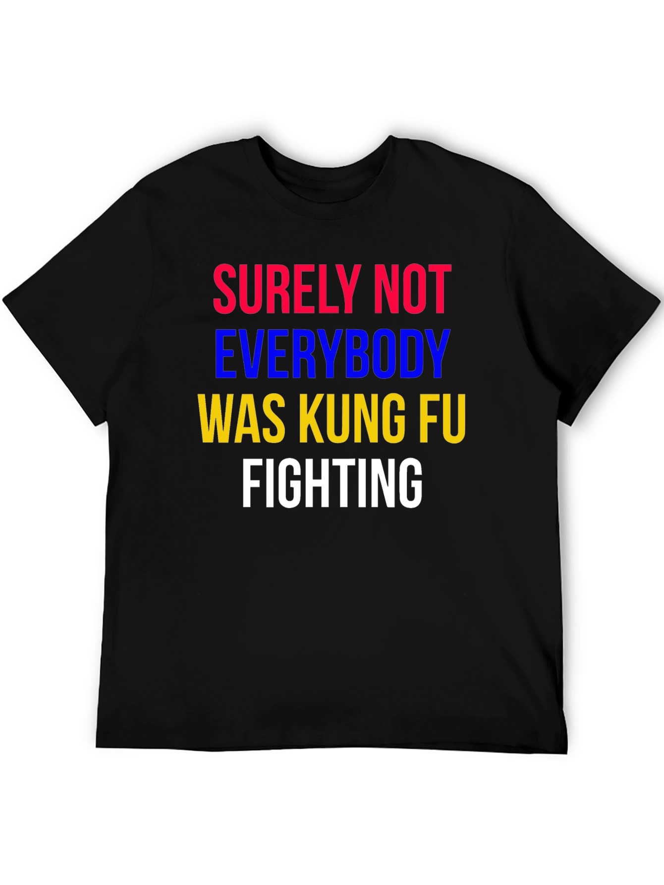 Black Kung Fu Fighting Graphic T-Shirt view 5