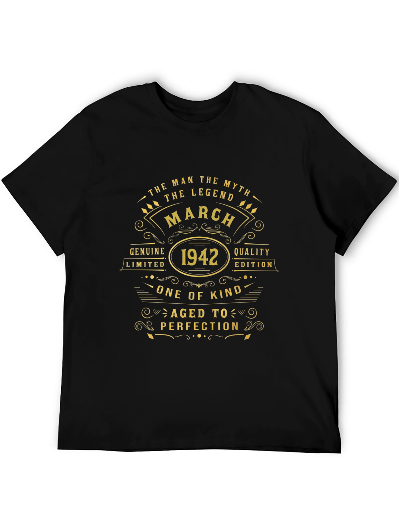 Black March 1942 Aged To Perfection T-Shirt view 5