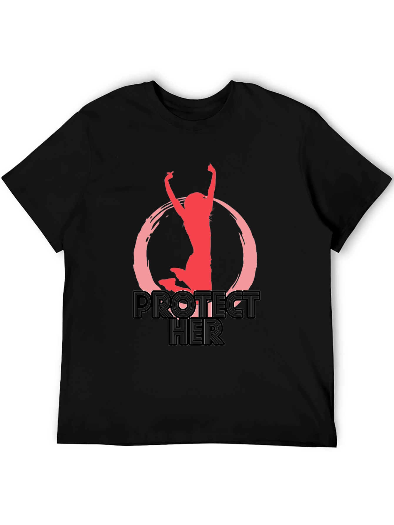 Black Protect Her Graphic T-Shirt view 5