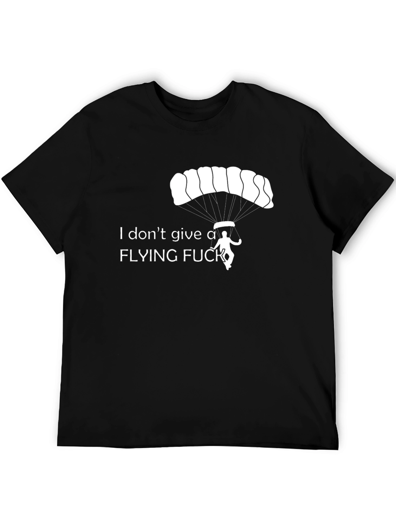 Black I Don't Give a Flying F*ck T-Shirt view 5