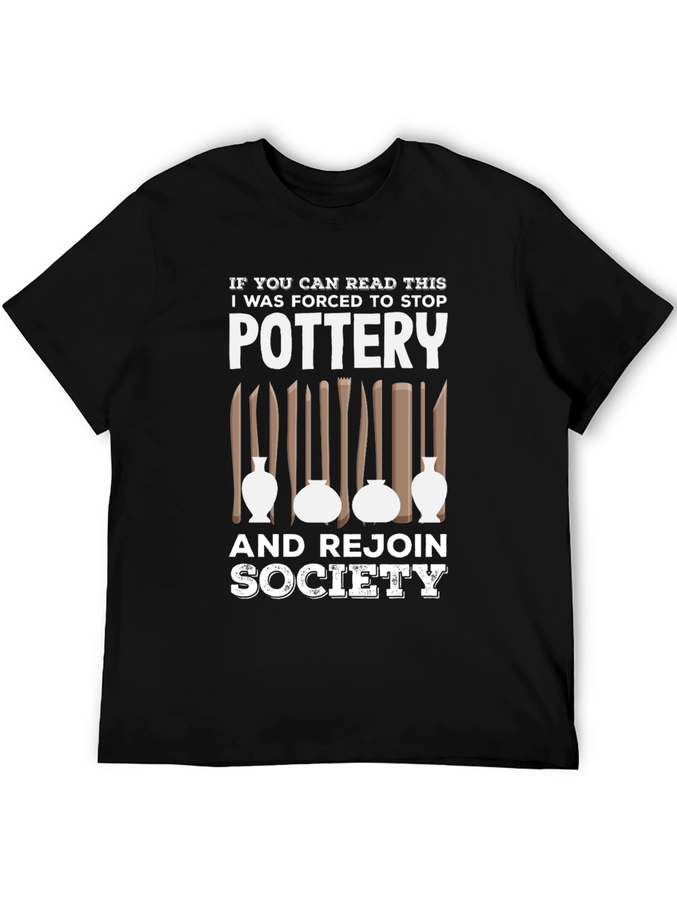 Black Pottery Lover T-Shirt - If You Can Read This... view 5
