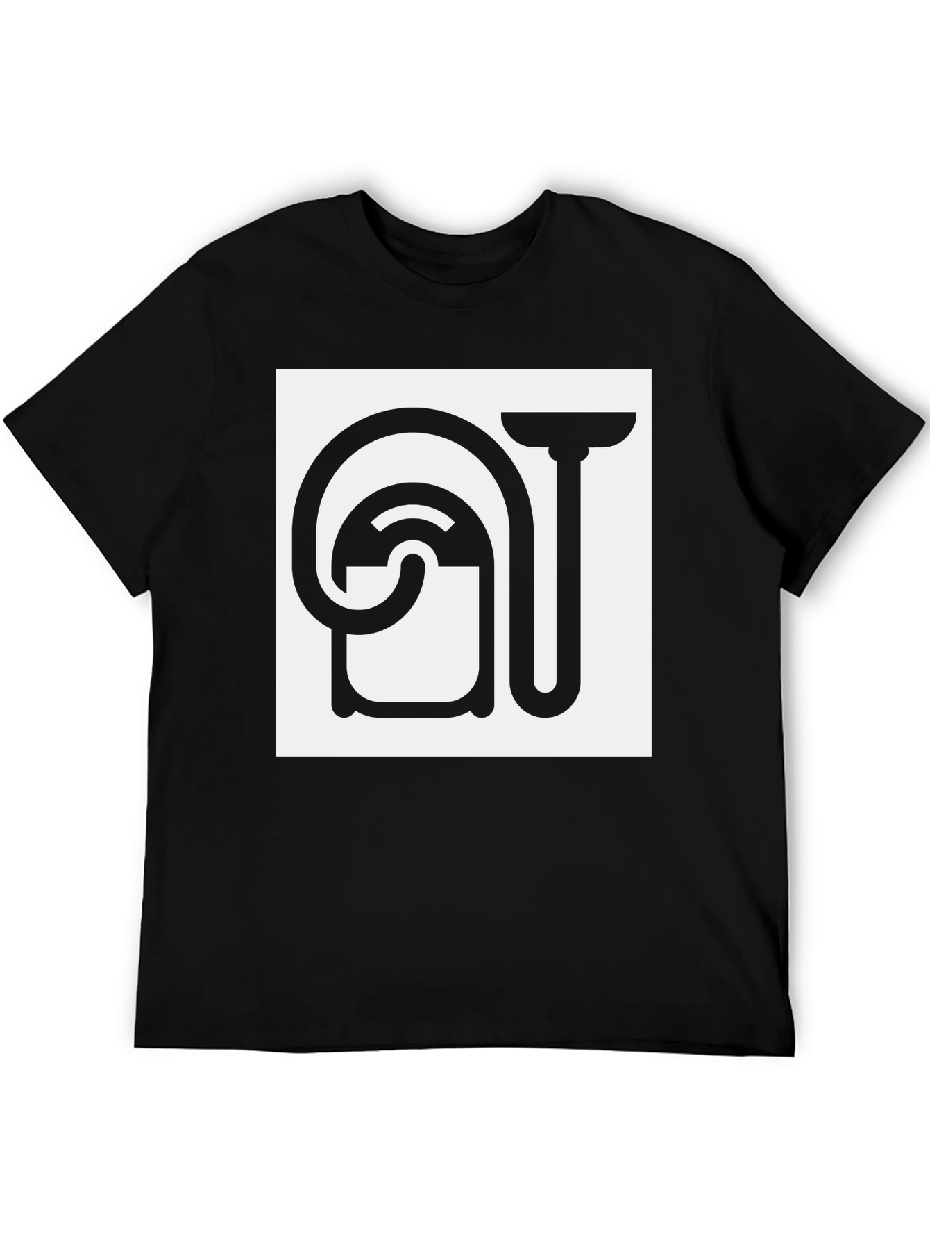 Black Abstract Plumbing Graphic Tee view 5
