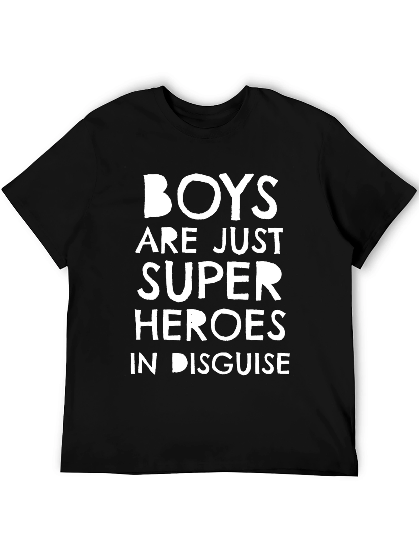 Black Boys are Super Heroes T-Shirt - Black Graphic Tee view 5