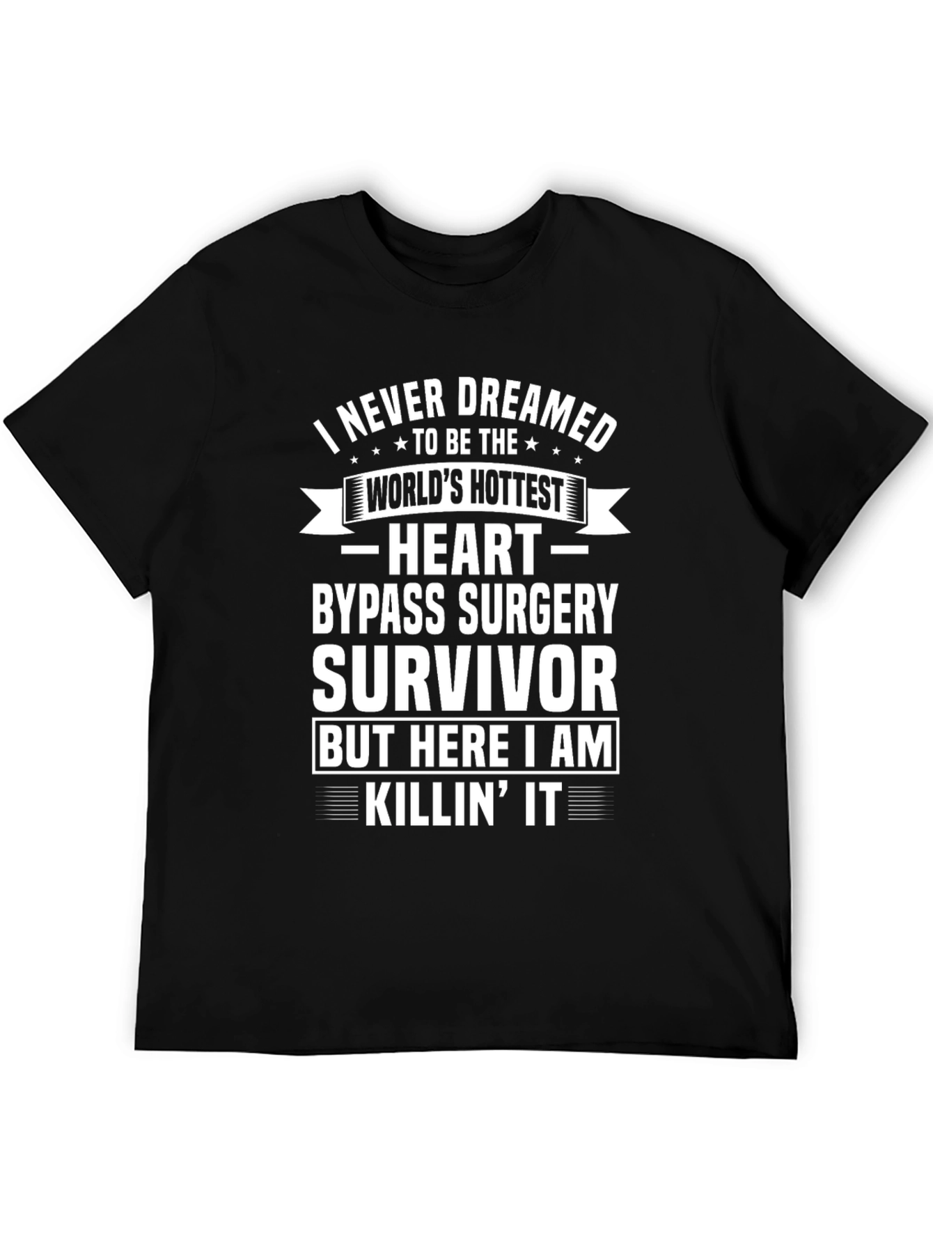 Black Heart Bypass Survivor T-Shirt - Hottest in the World view 5