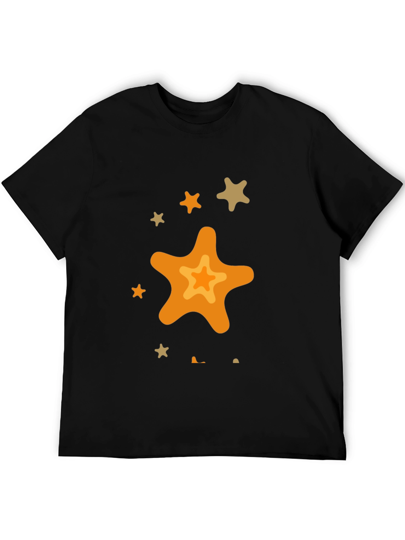 Black Star Graphic Black T-Shirt - Casual Style view 5