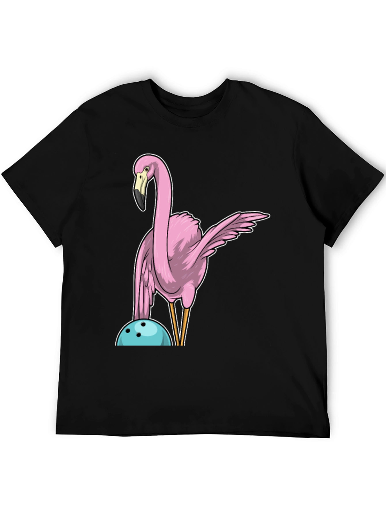 Black Flamingo Bowling T-Shirt view 5