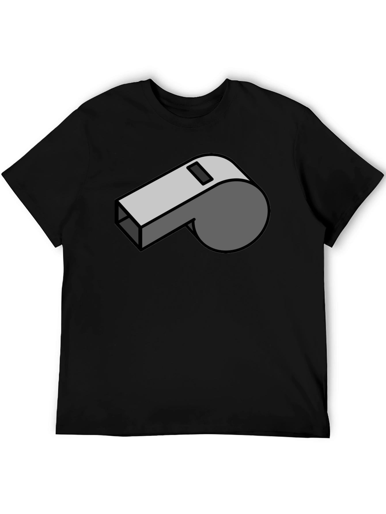 Black Whistle Graphic T-Shirt - Black view 5