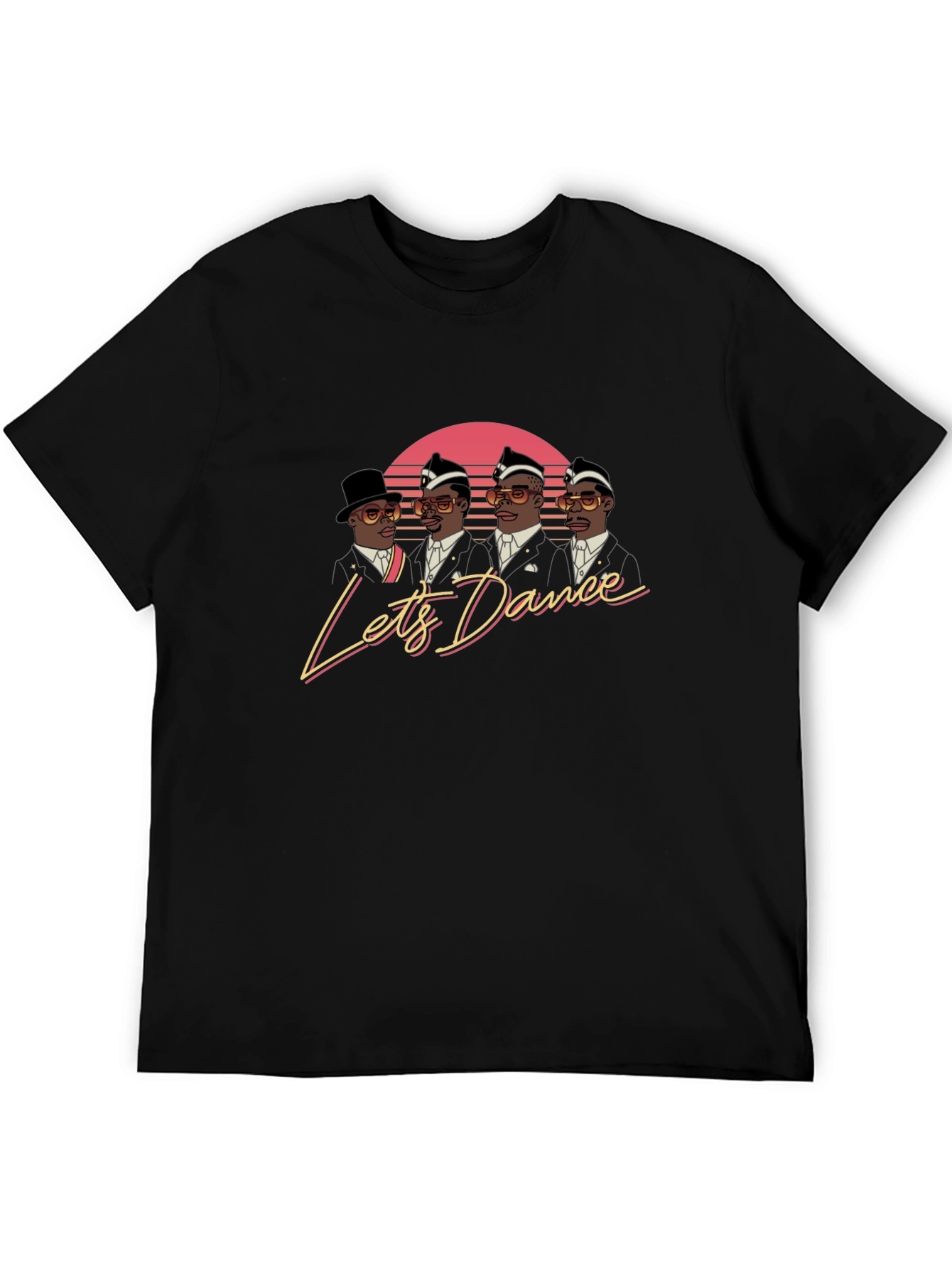 Black Let's Dance Coffin Dance T-Shirt view 5