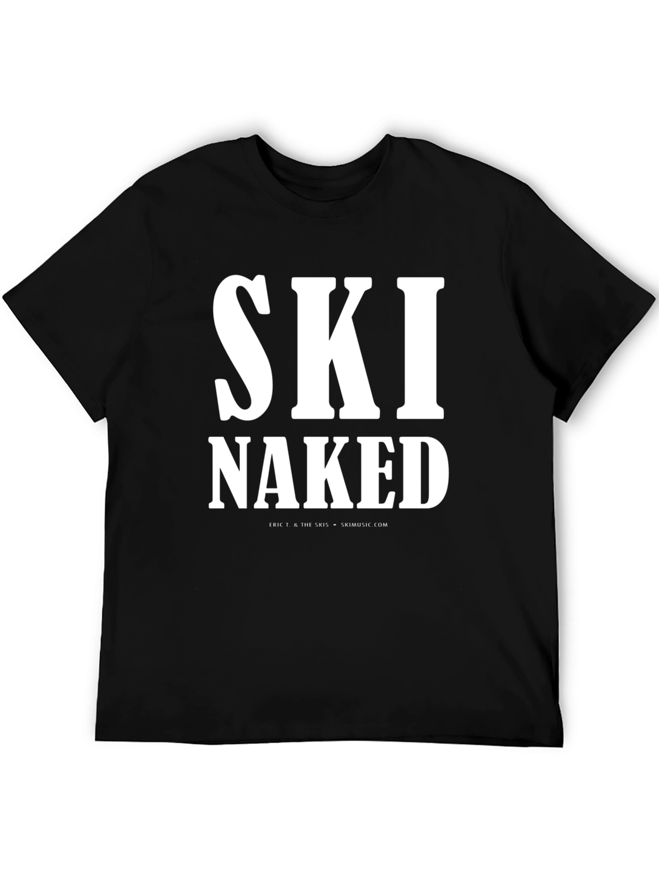Black Ski Naked Graphic T-Shirt view 5