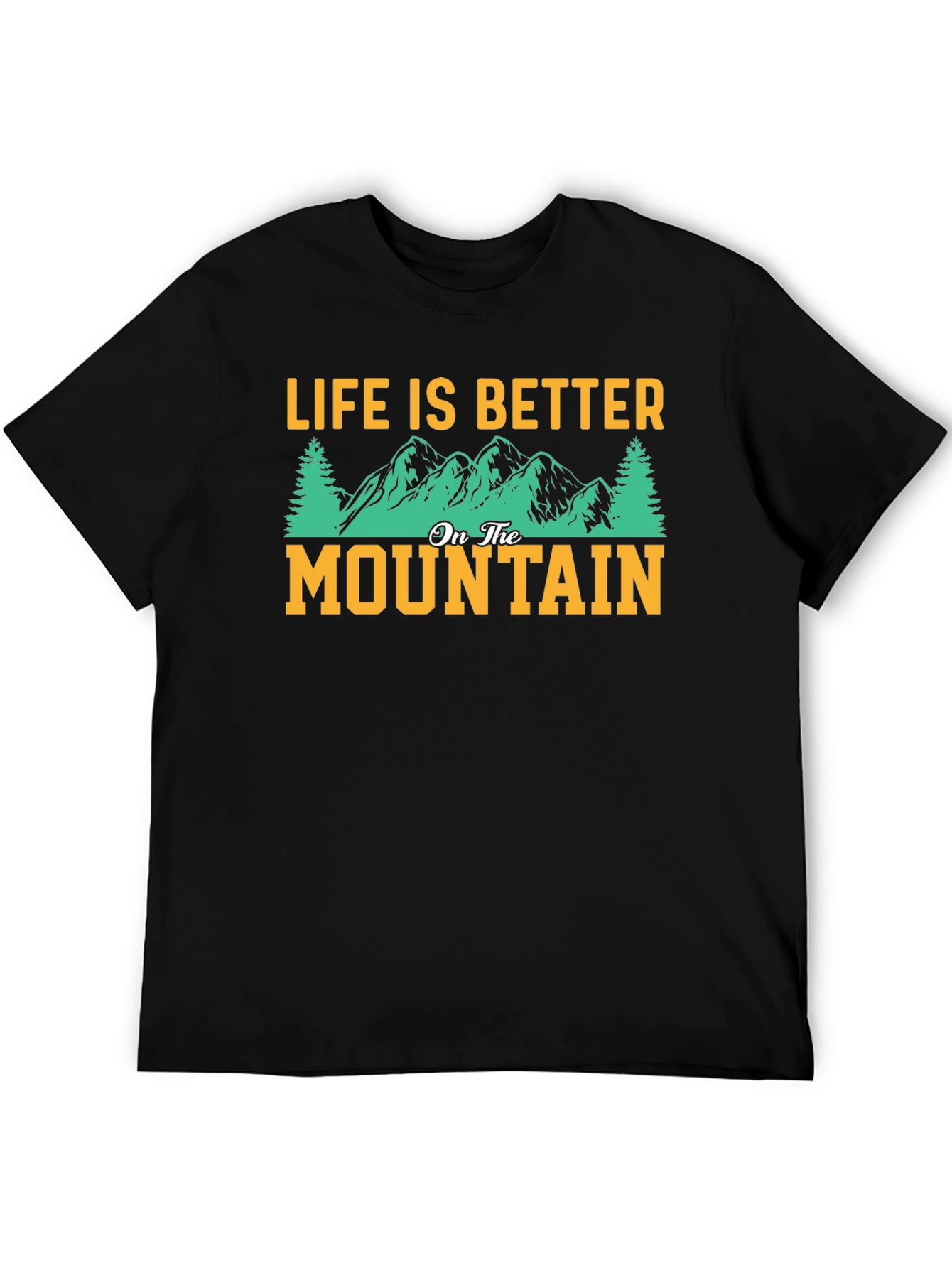 Black Life is Better on the Mountain Graphic Tee view 5