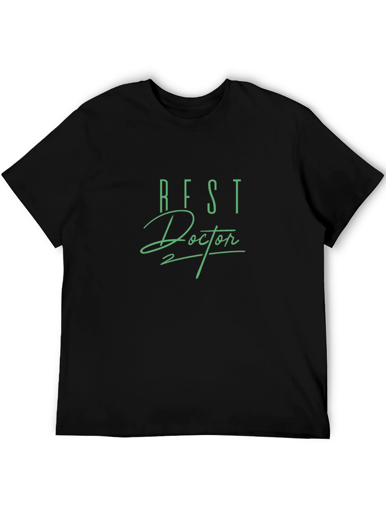 Black Best Doctor T-Shirt - Black Cotton Blend view 5