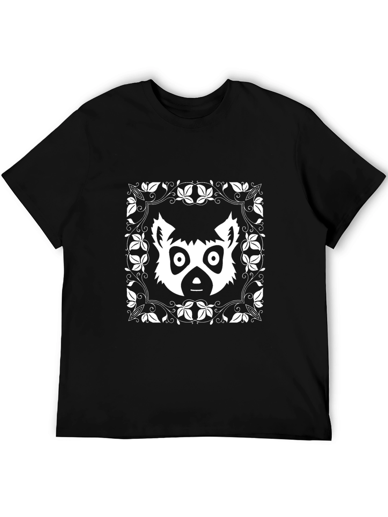 Black Lemur Graphic Tee - Black Cotton Blend view 5