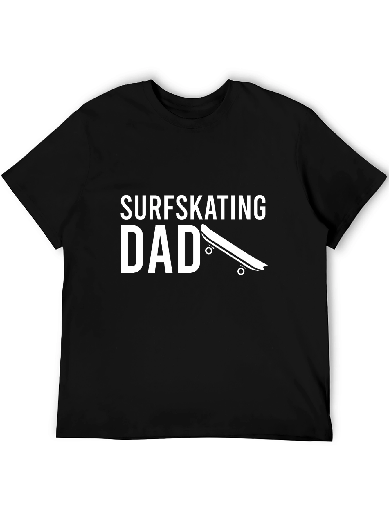 Black Surfskating Dad T-Shirt - Black view 5
