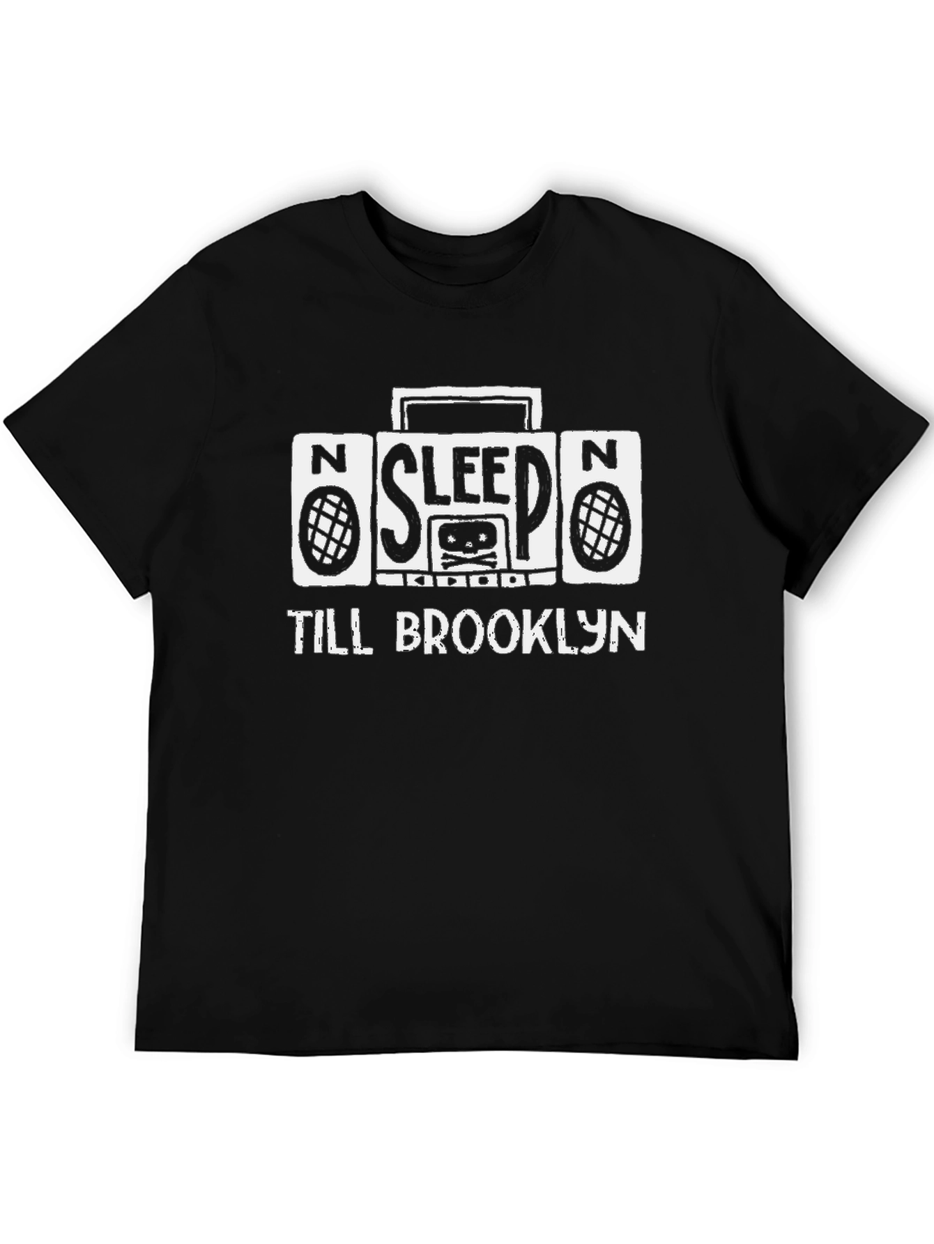 Black Sleep Till Brooklyn Graphic Tee - Cool & Comfortable view 5