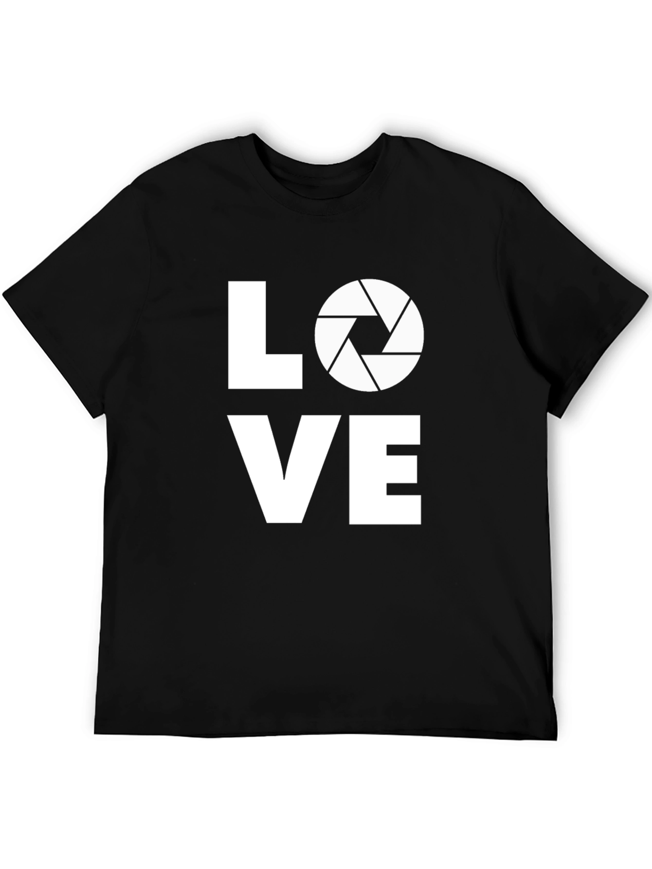 Black Photographer Love Graphic T-Shirt - Black view 5