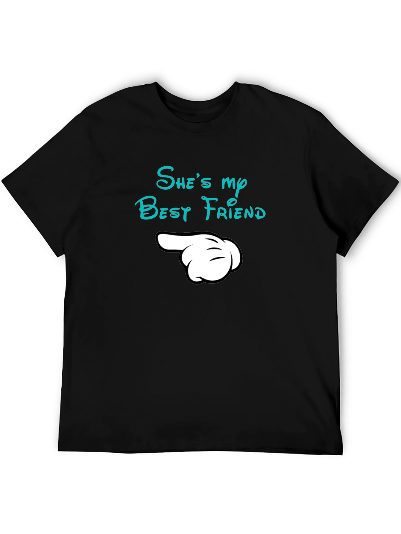 Black She's My Best Friend Matching Tee view 5