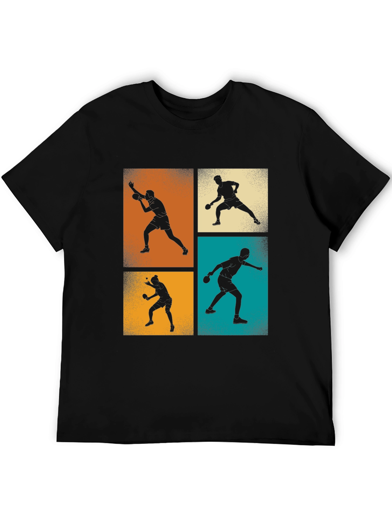 Black Retro Table Tennis T-Shirt view 5