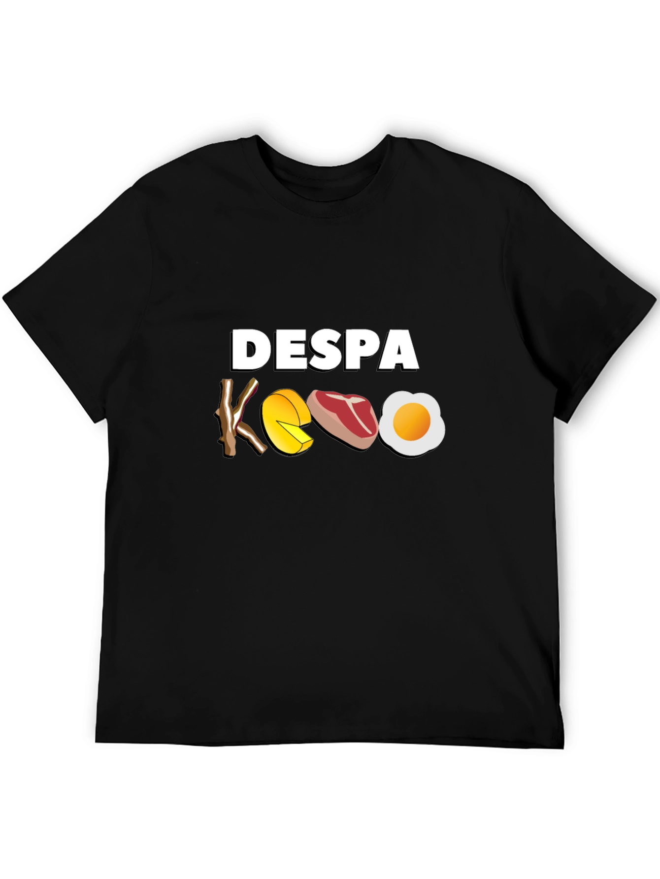 Black DESPA KOEO Foodie T-Shirt Funny Gift view 5