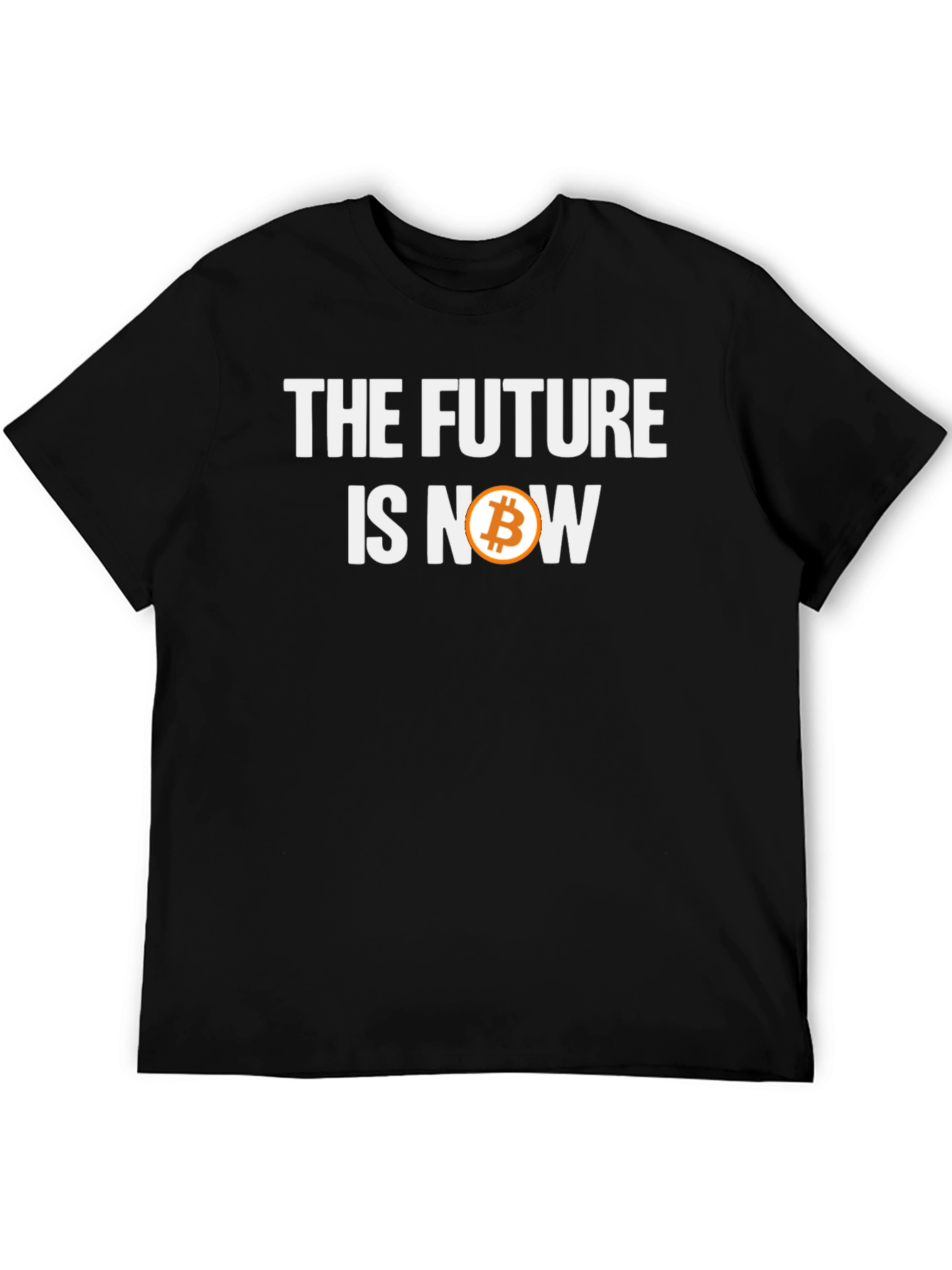 Black Bitcoin Future is Now Graphic Tee view 5