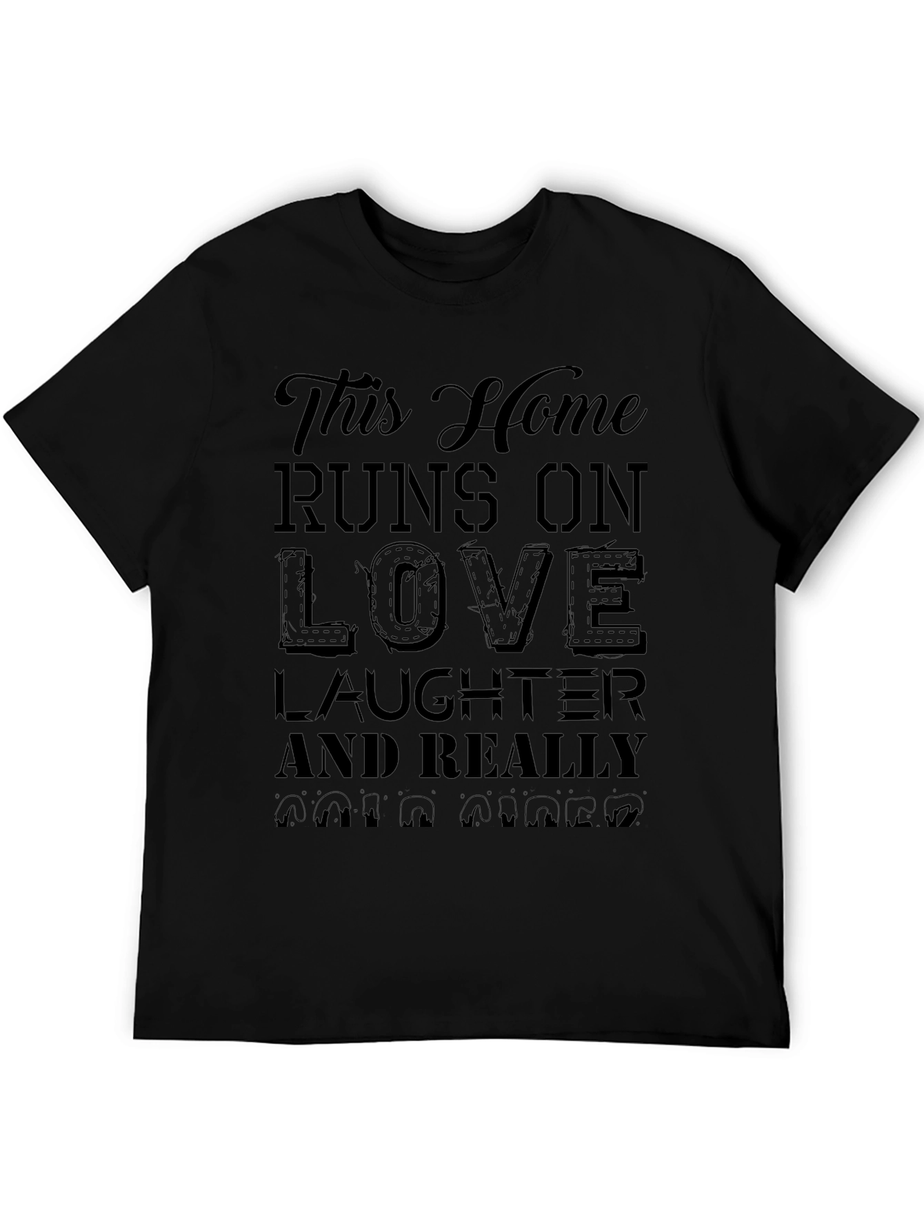 Black Home Runs On Love, Laughter, & Coffee T-Shirt view 5