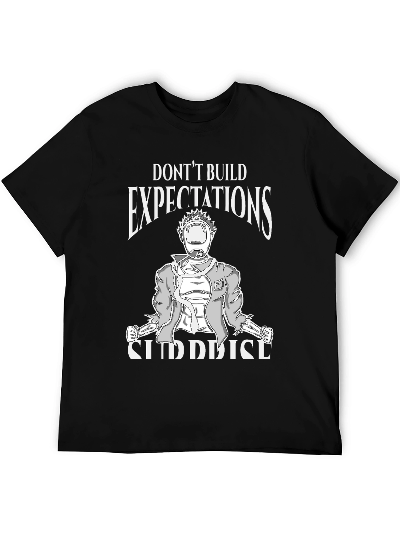 Black Don't Build Expectations Graphic Tee view 5