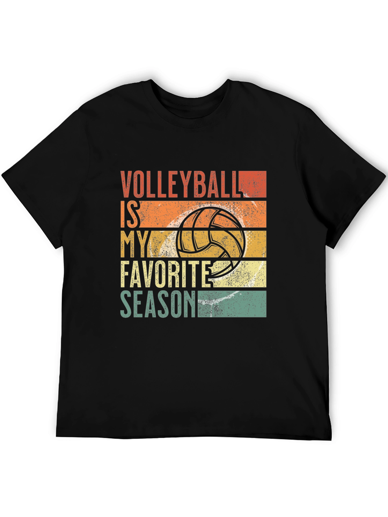 Black Volleyball Is My Favorite Season Graphic Tee view 5