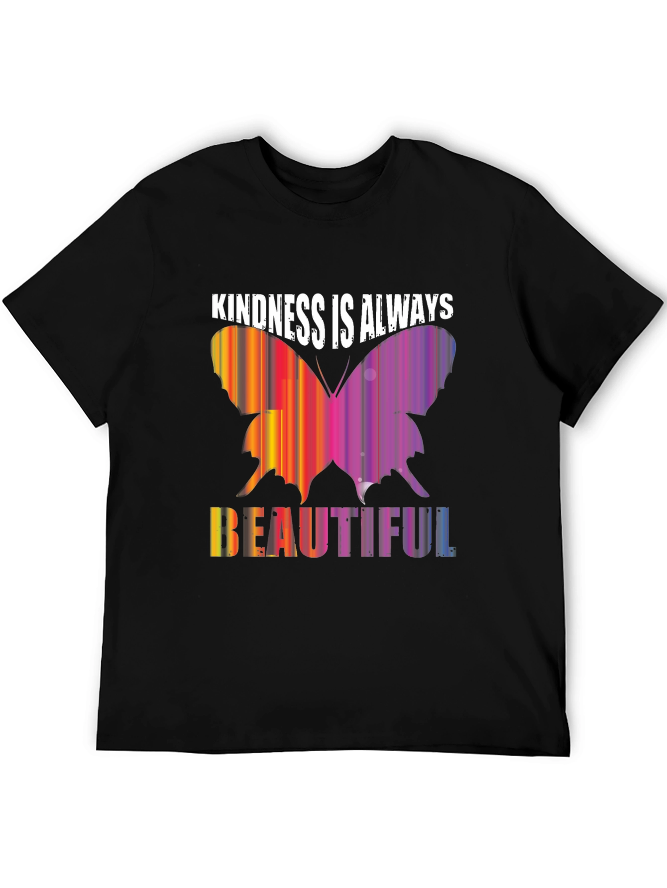 Black Kindness Is Always Beautiful Black Tee view 5