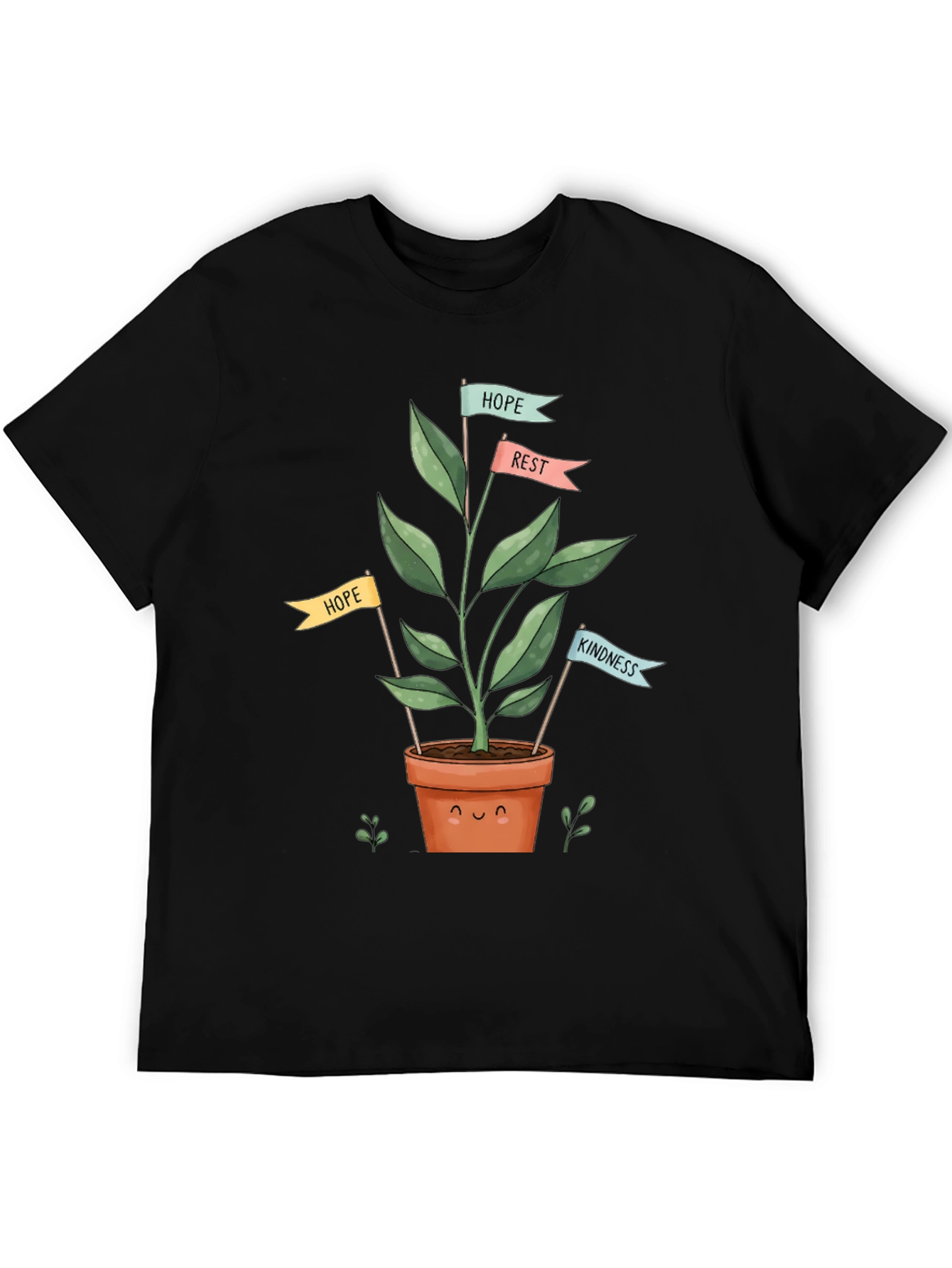 Black Planting Kindness T-Shirt - Hope, Rest & Love view 5