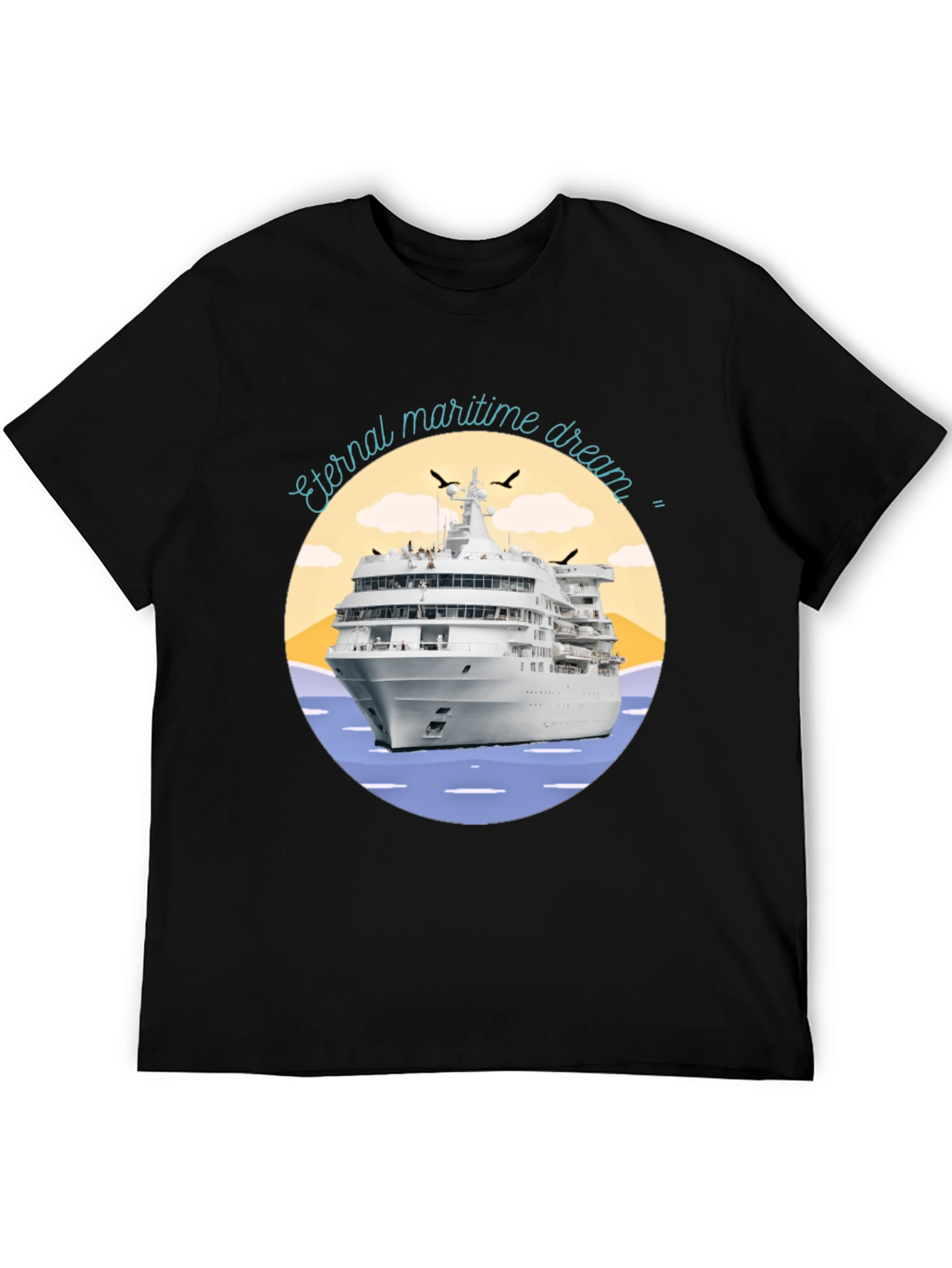 Black Eternal Maritime Dream Graphic T-Shirt view 5
