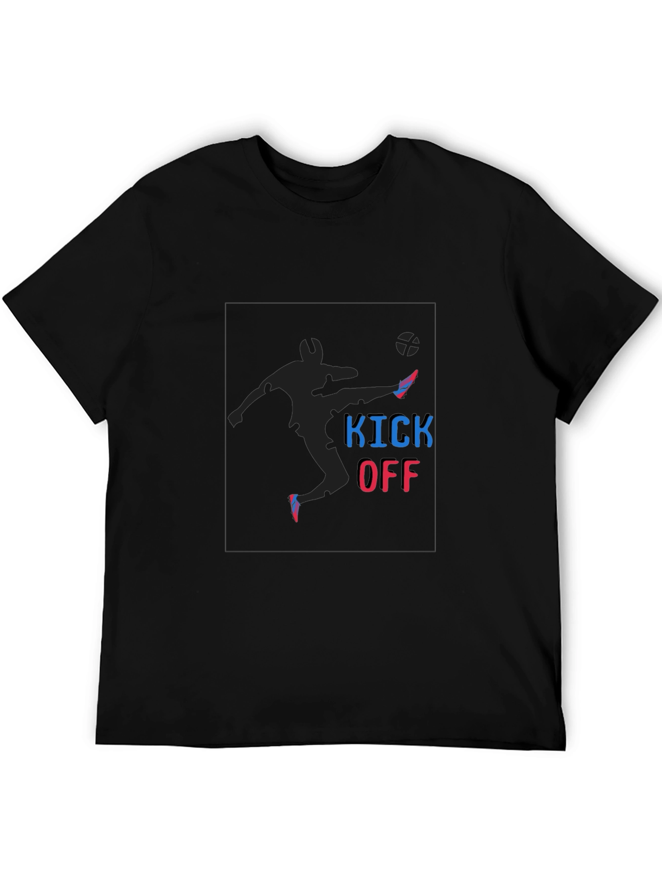 Black Kick Off Soccer T-Shirt view 5
