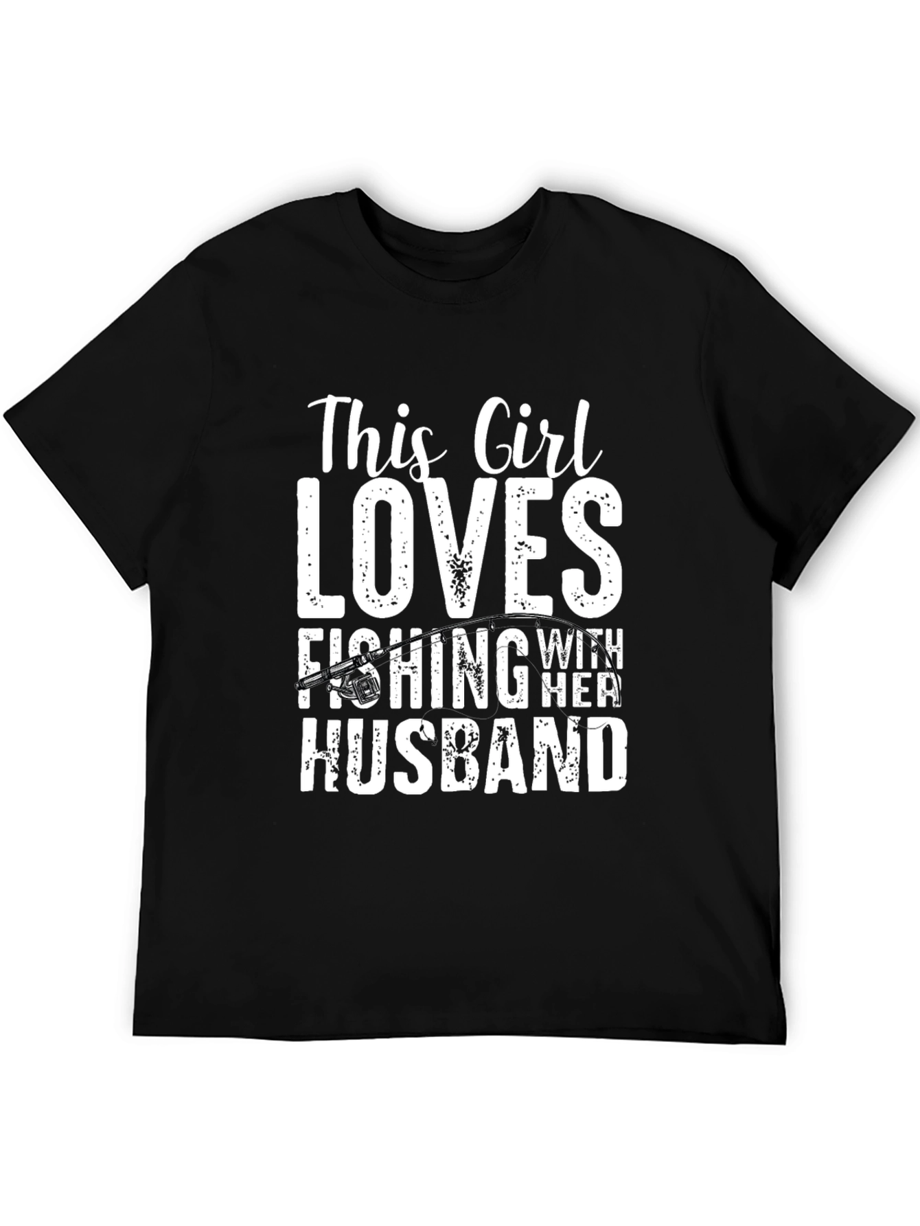 Black Fishing Lover T-Shirt view 5