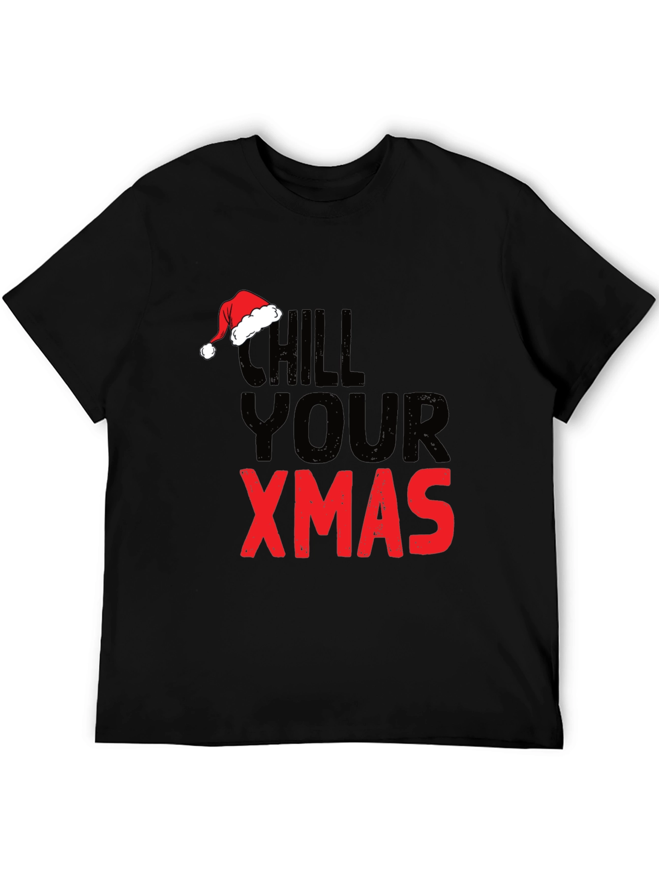 Black Chill Your Xmas Graphic Tee view 5