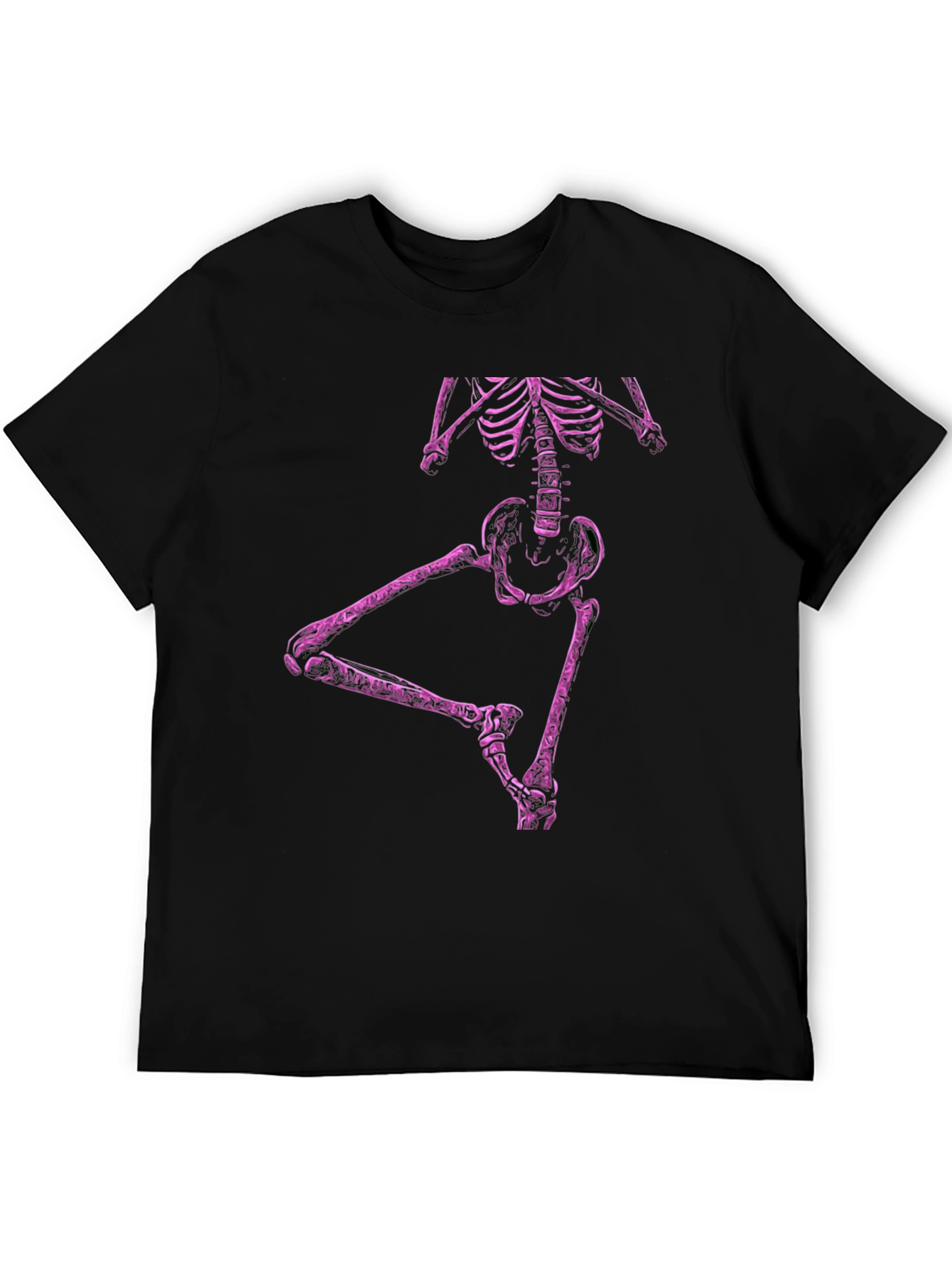 Black Skeleton Dance T-Shirt - Men's Black Tee view 5
