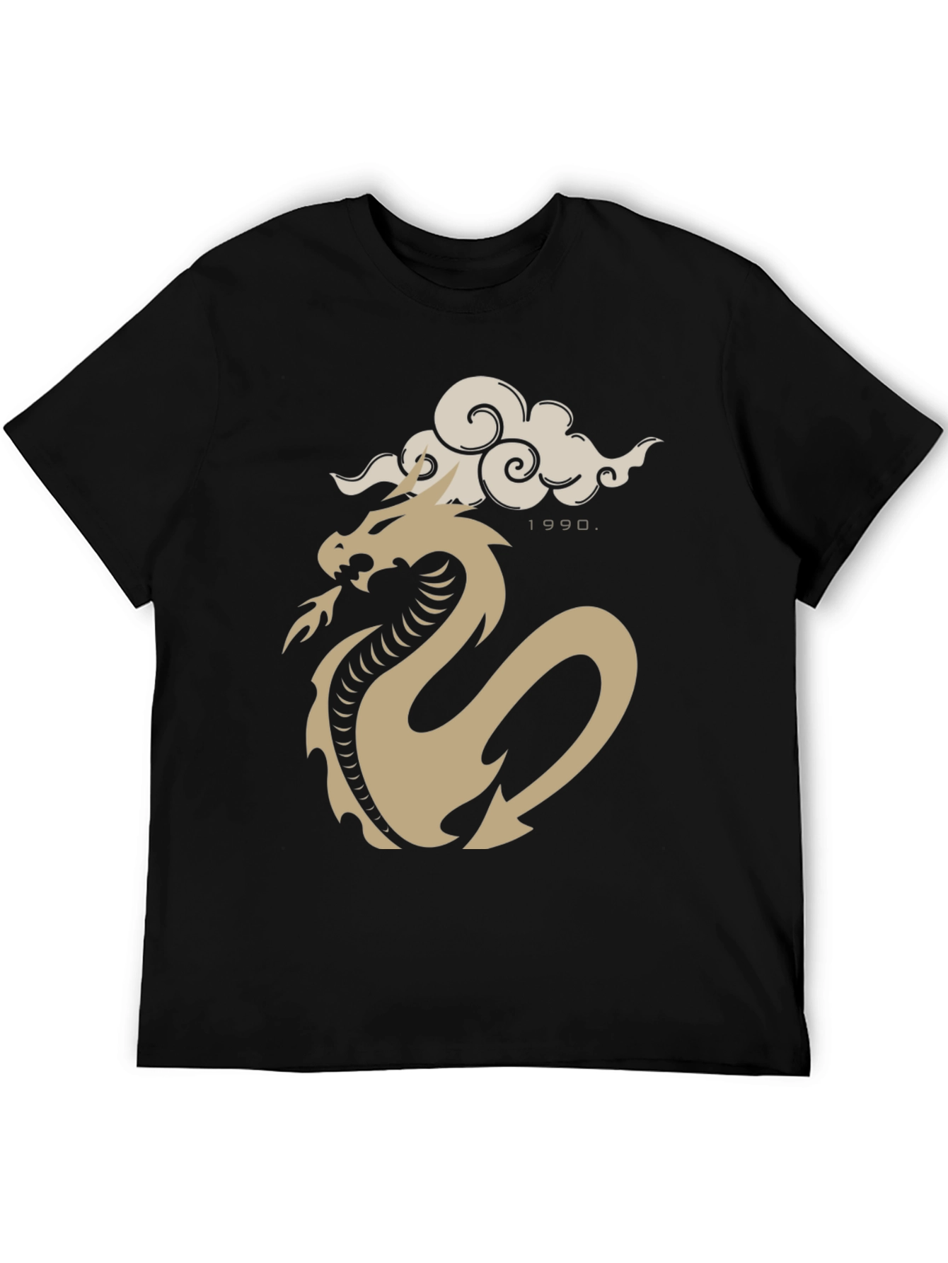 Black Dragon Cloud Graphic Tee - Black view 5