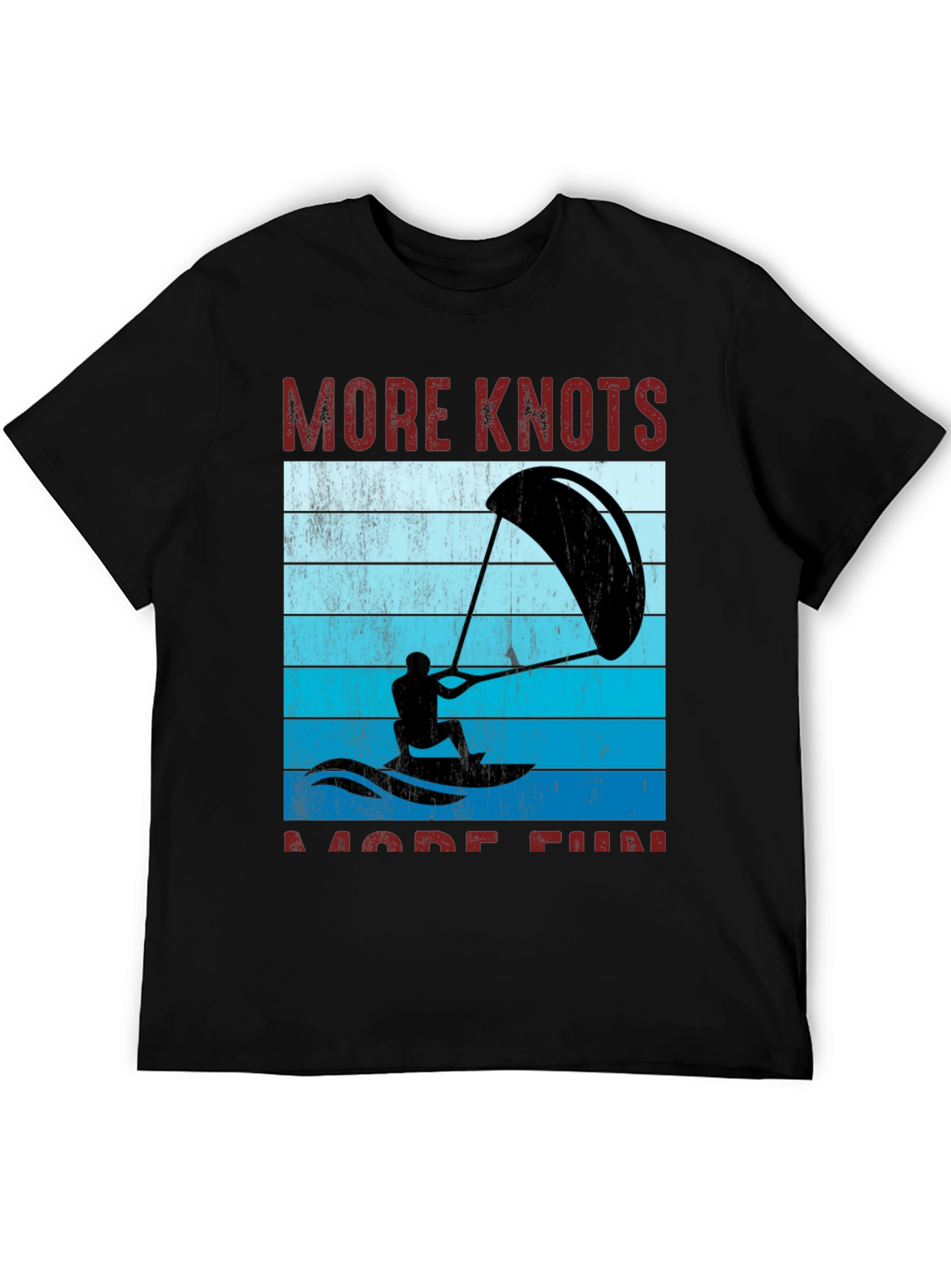 Black More Knots More Fun Watersport T-Shirt view 5
