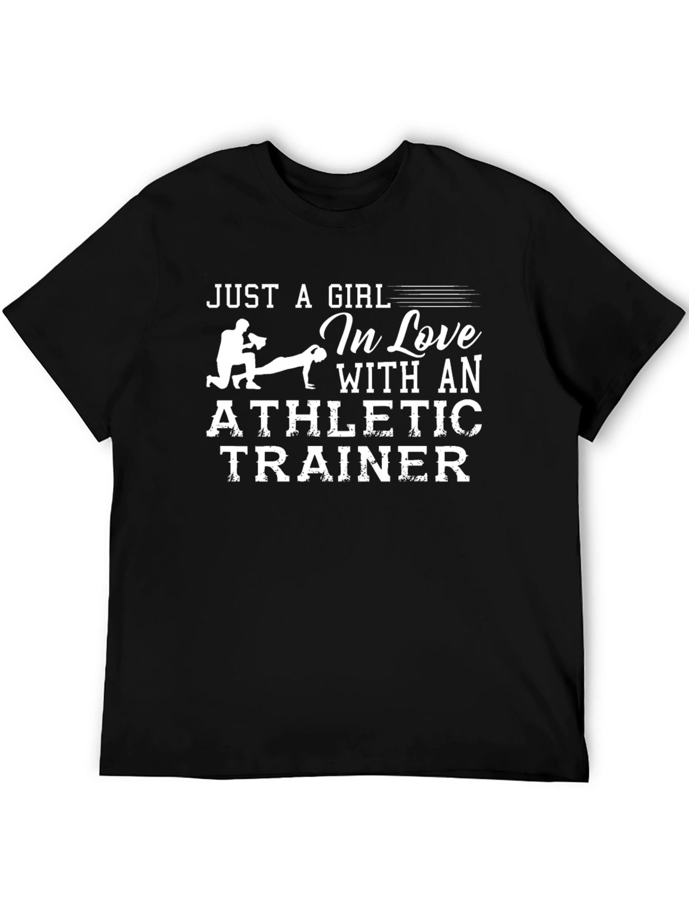 Black Athletic Trainer Graphic Tee - Just a Girl view 5