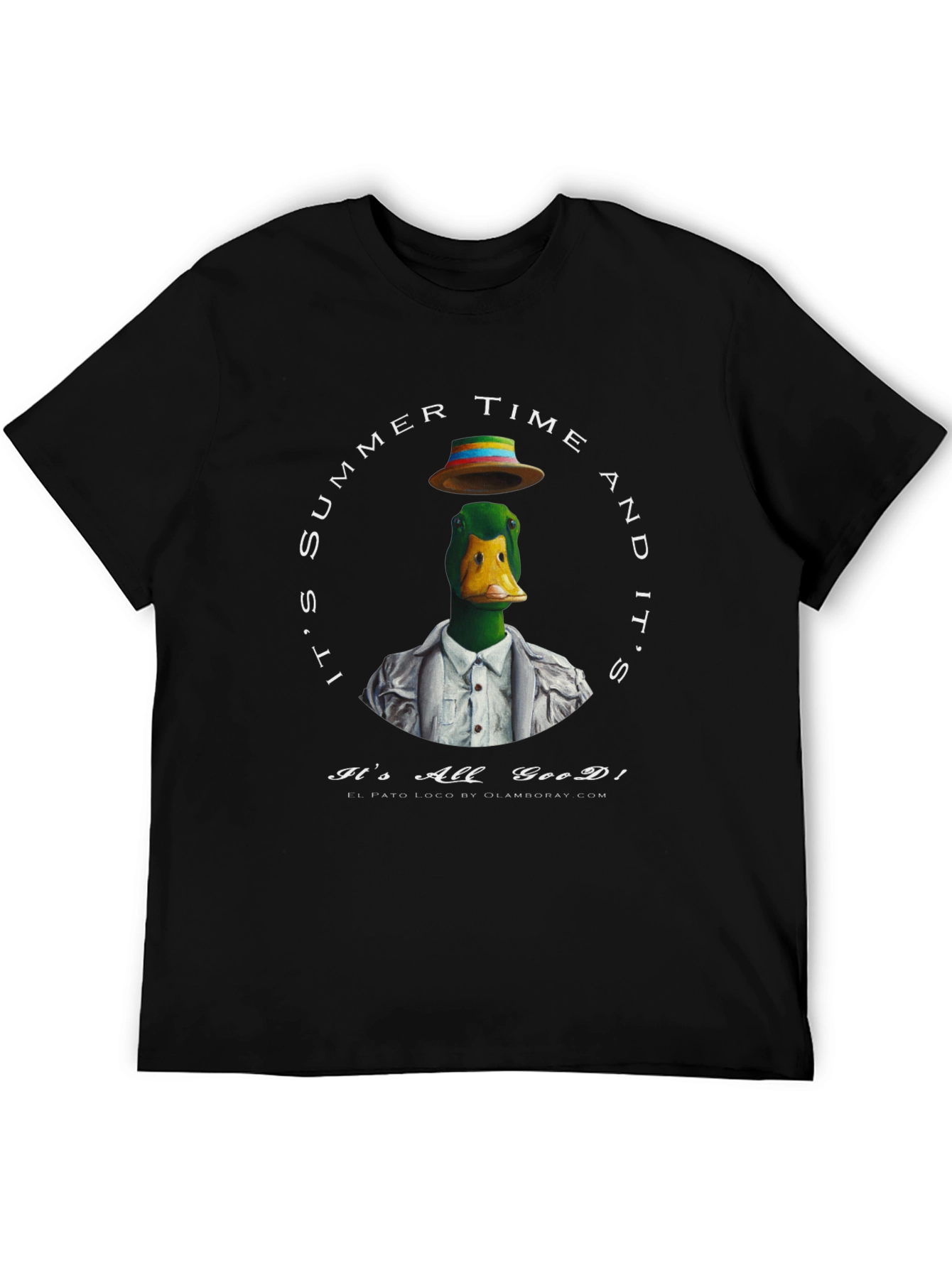 Black Summer Duck T-Shirt - It's All Good! view 5