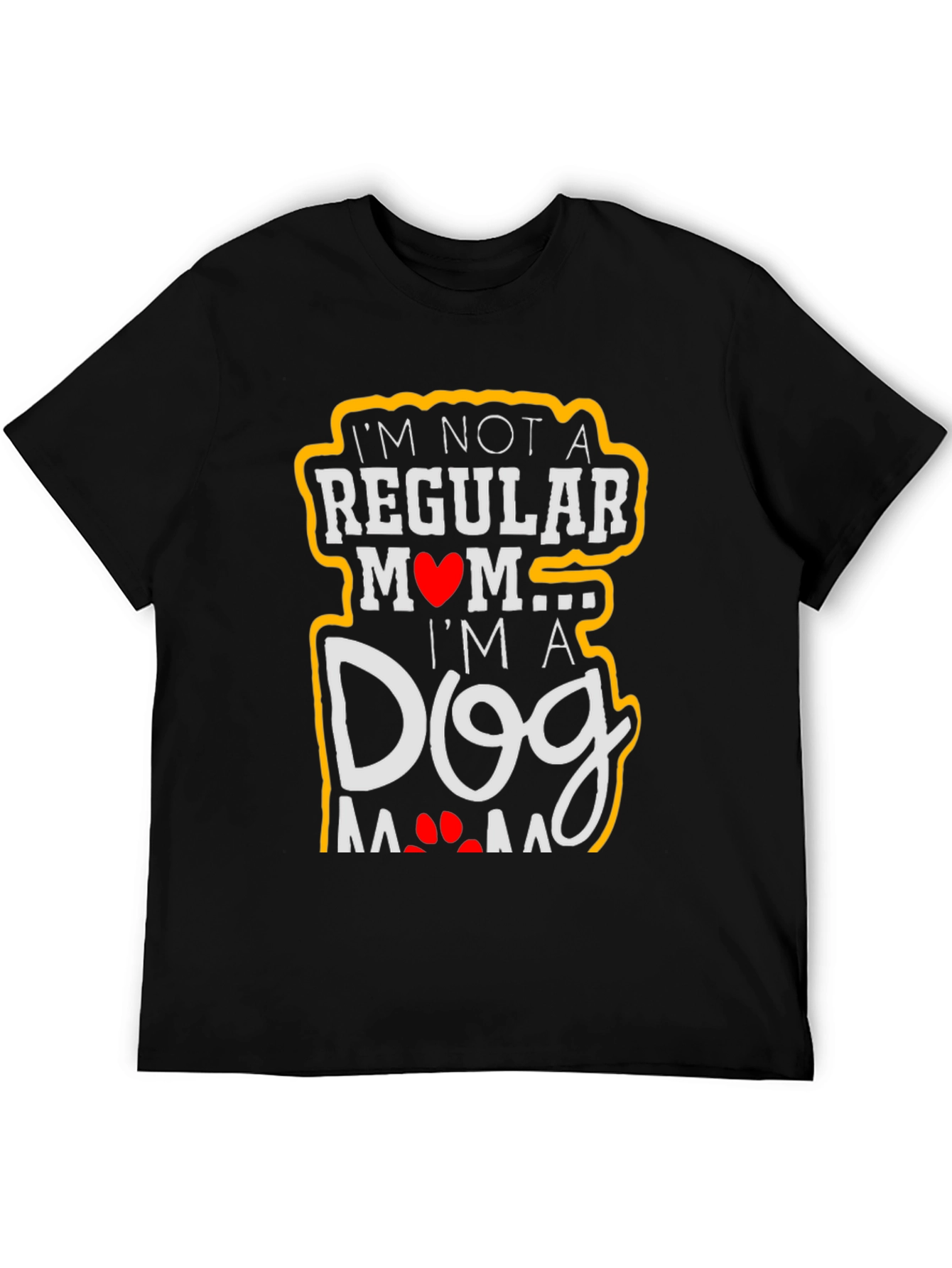 Black Dog Mom T-Shirt - Unique Graphic Tee view 5